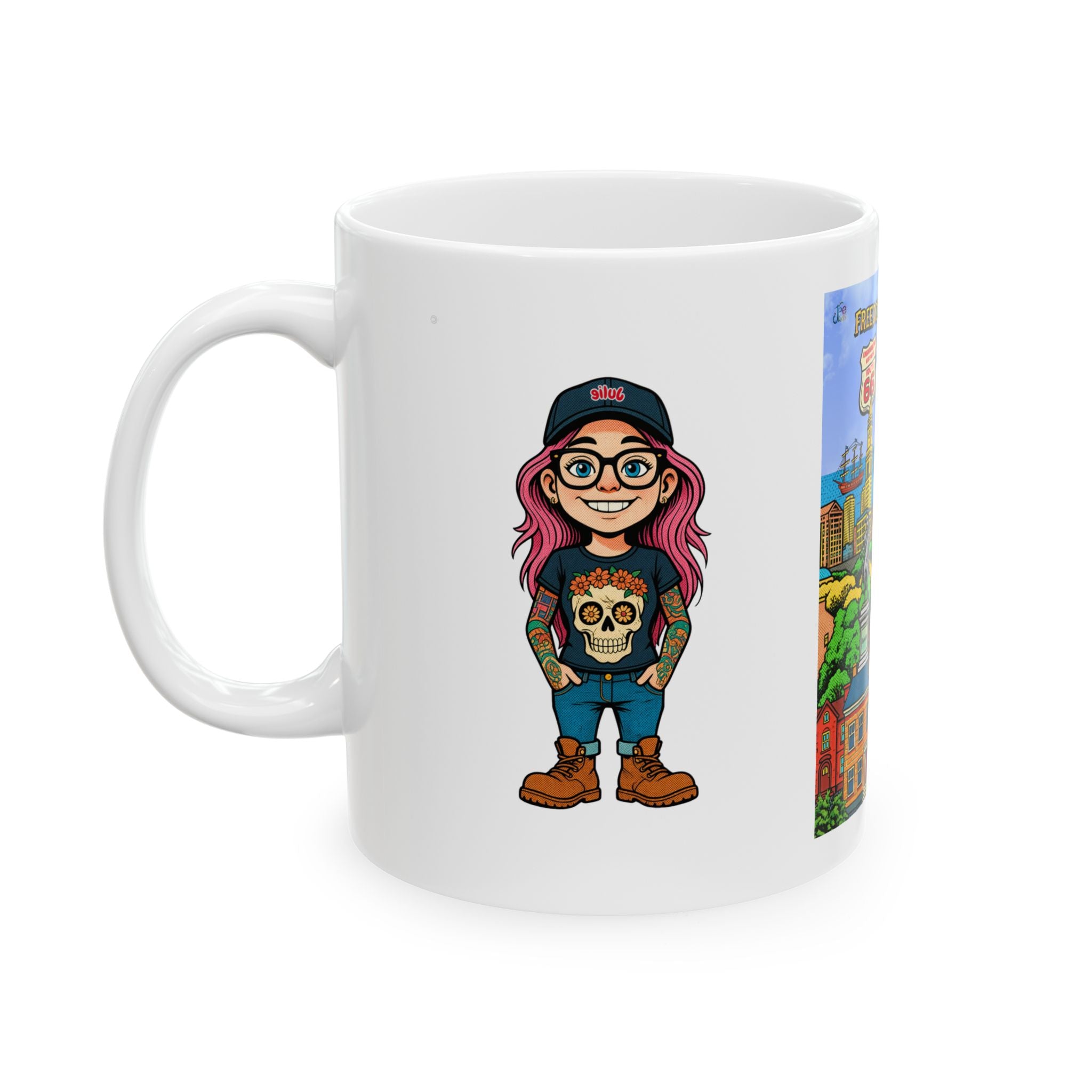 Freedom made America mug | USA Coffee Cup - Bosten coffee mug