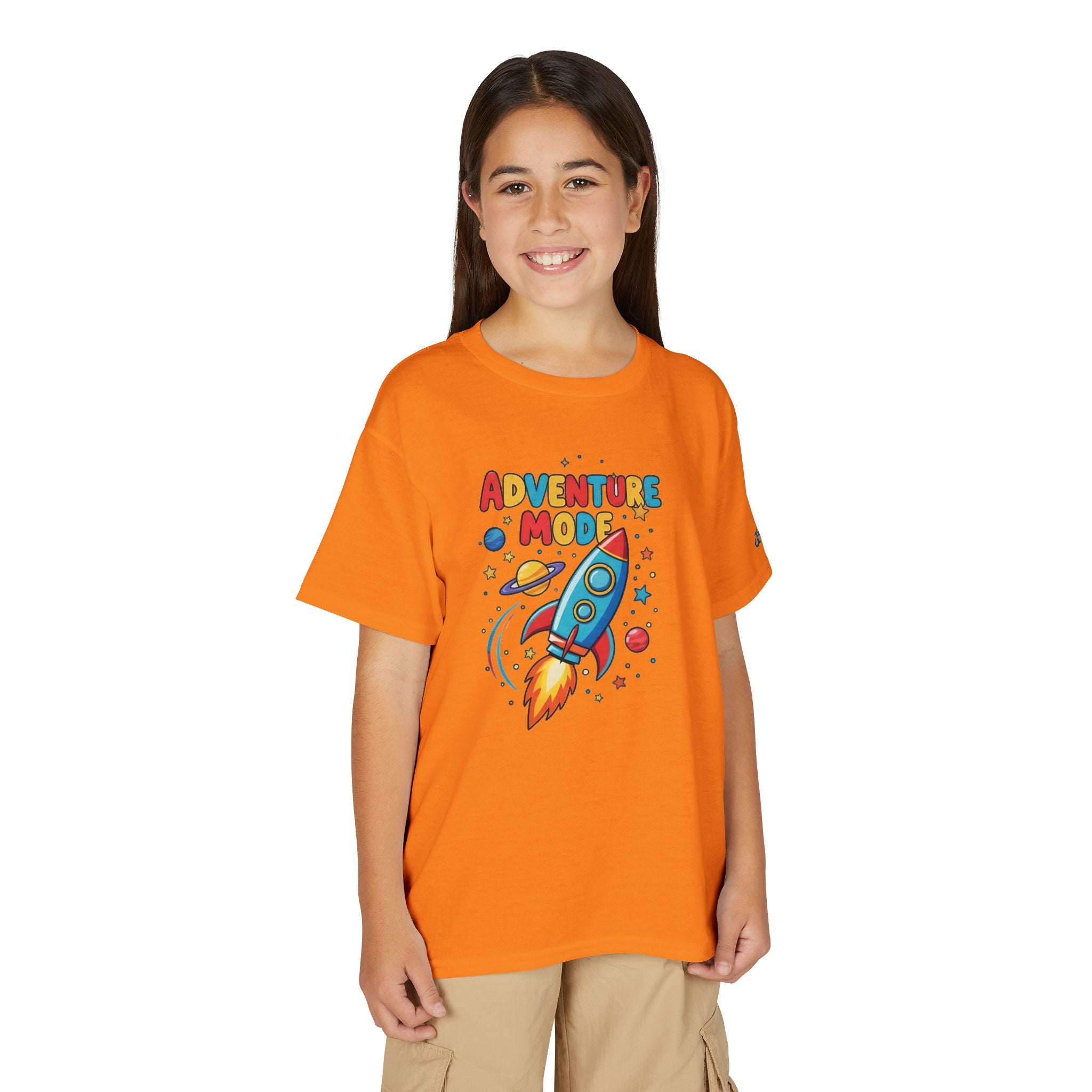 Adventure Mode Rocket Youth T-Shirt | Kids Space Cartoon Tee, JPE Kids Edition
