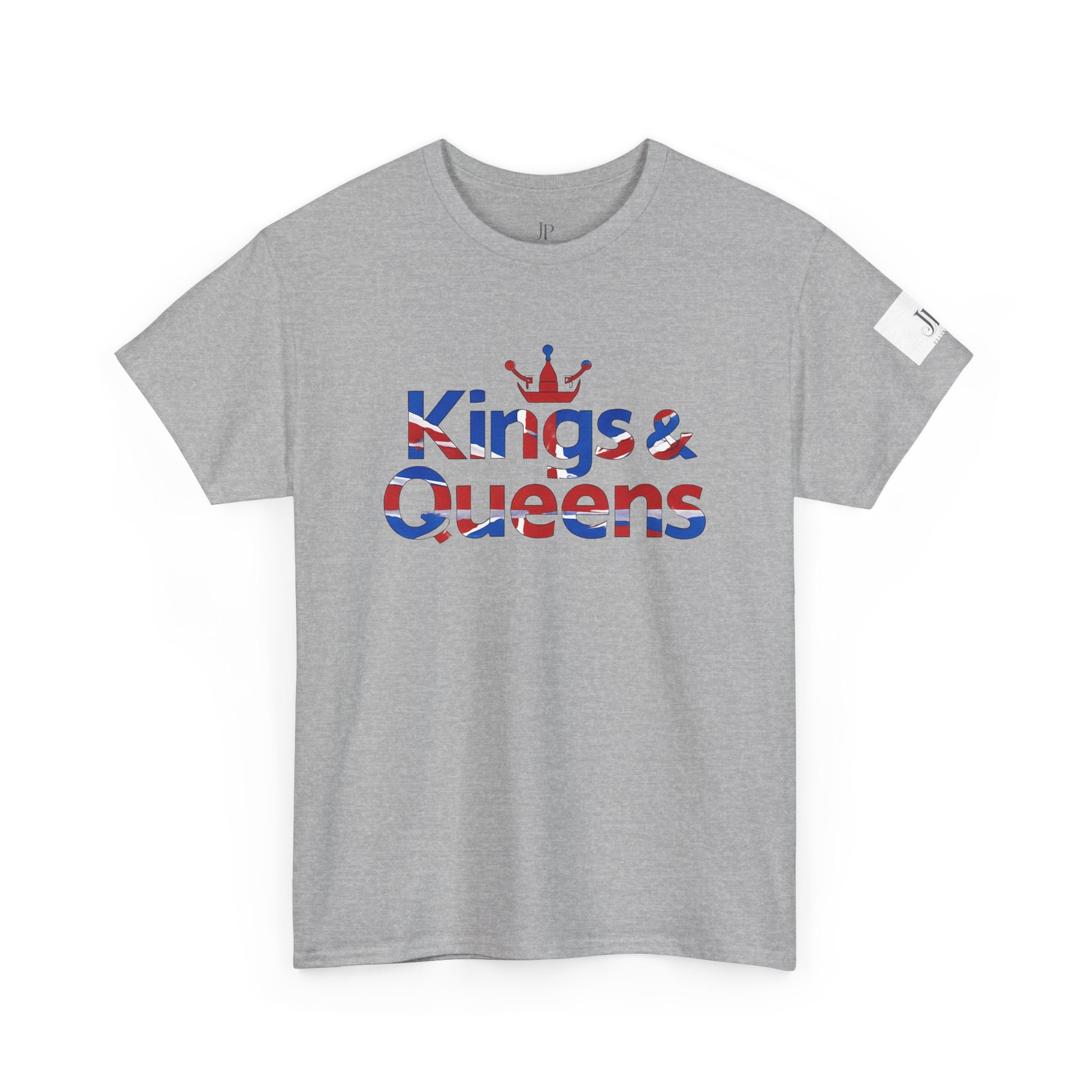Kings & Queens Tee | British Flag Text, Crown Graphic, JP Ellington Edition