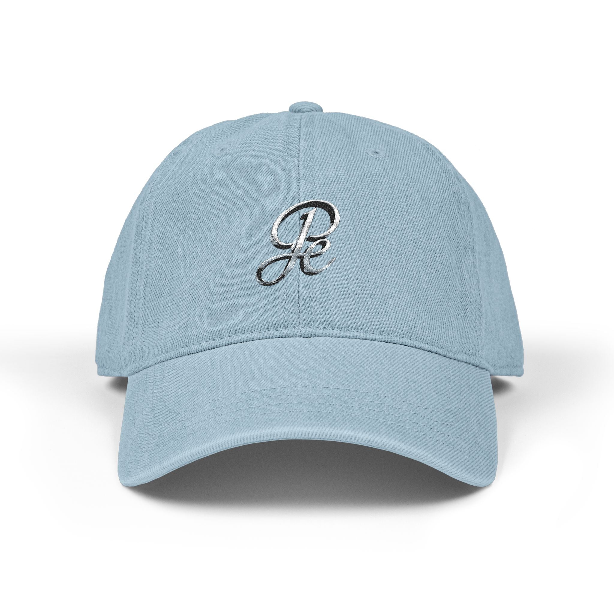 JP Ellington Denim-Baseballkappe | Monogramm-Schriftzug