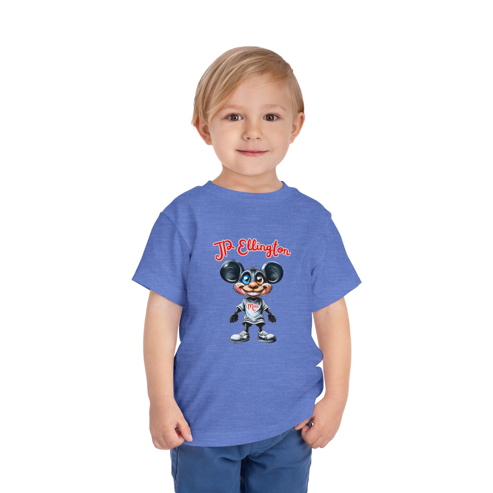 JP Ellington Cartoon Mouse Character T-Shirt | Vintage Style Mouse Illustration