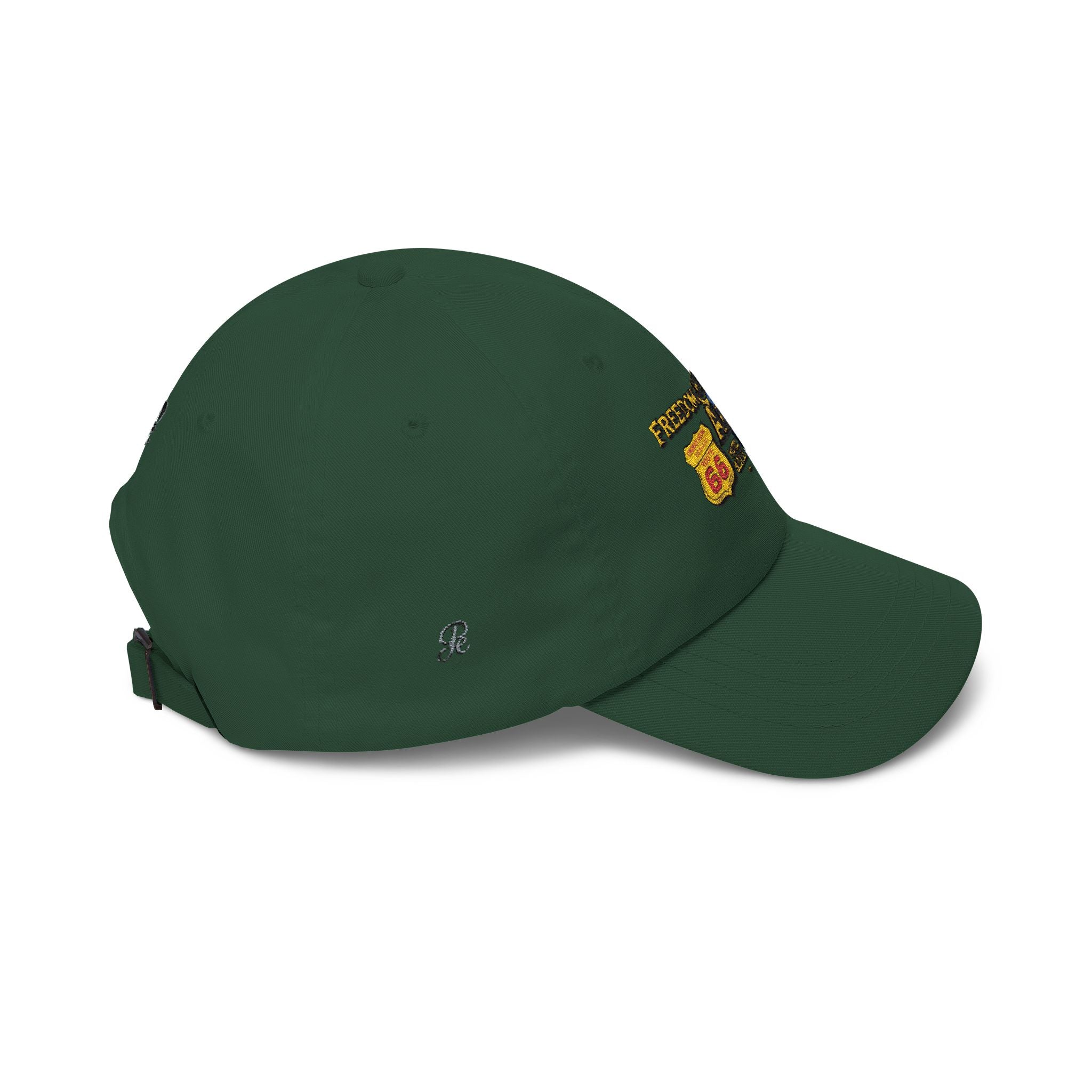 Freedom Made America Route 66 Map Dad Cap | Patriotic USA Flag Embroidered