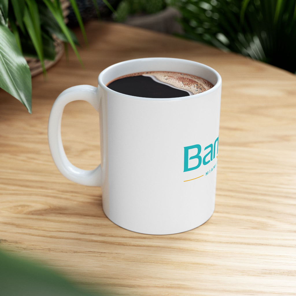 Bamboo Miami Beach Bar Ceramic Mug – Tropical Logo Coffee Cup (11oz & 15oz)