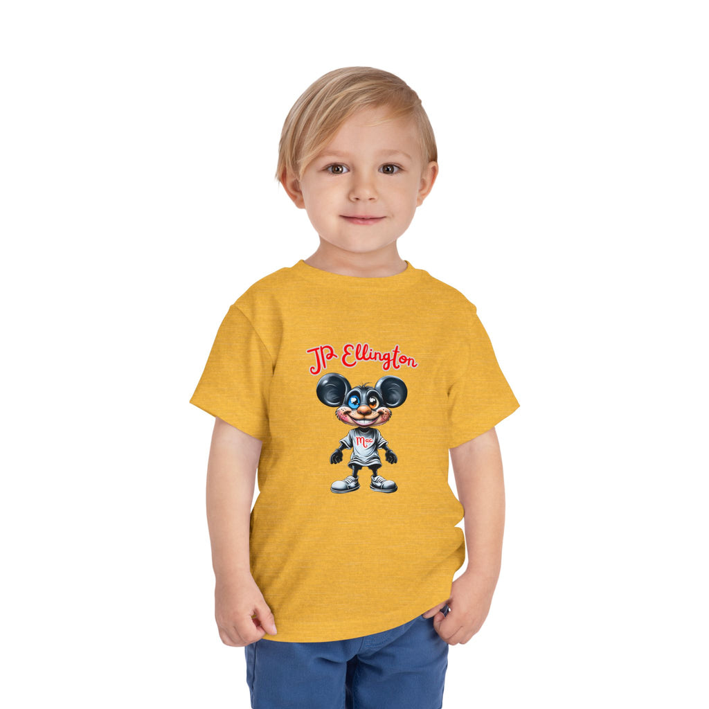 JP Ellington Cartoon Mouse Character T-Shirt | Vintage Style Mouse Illustration