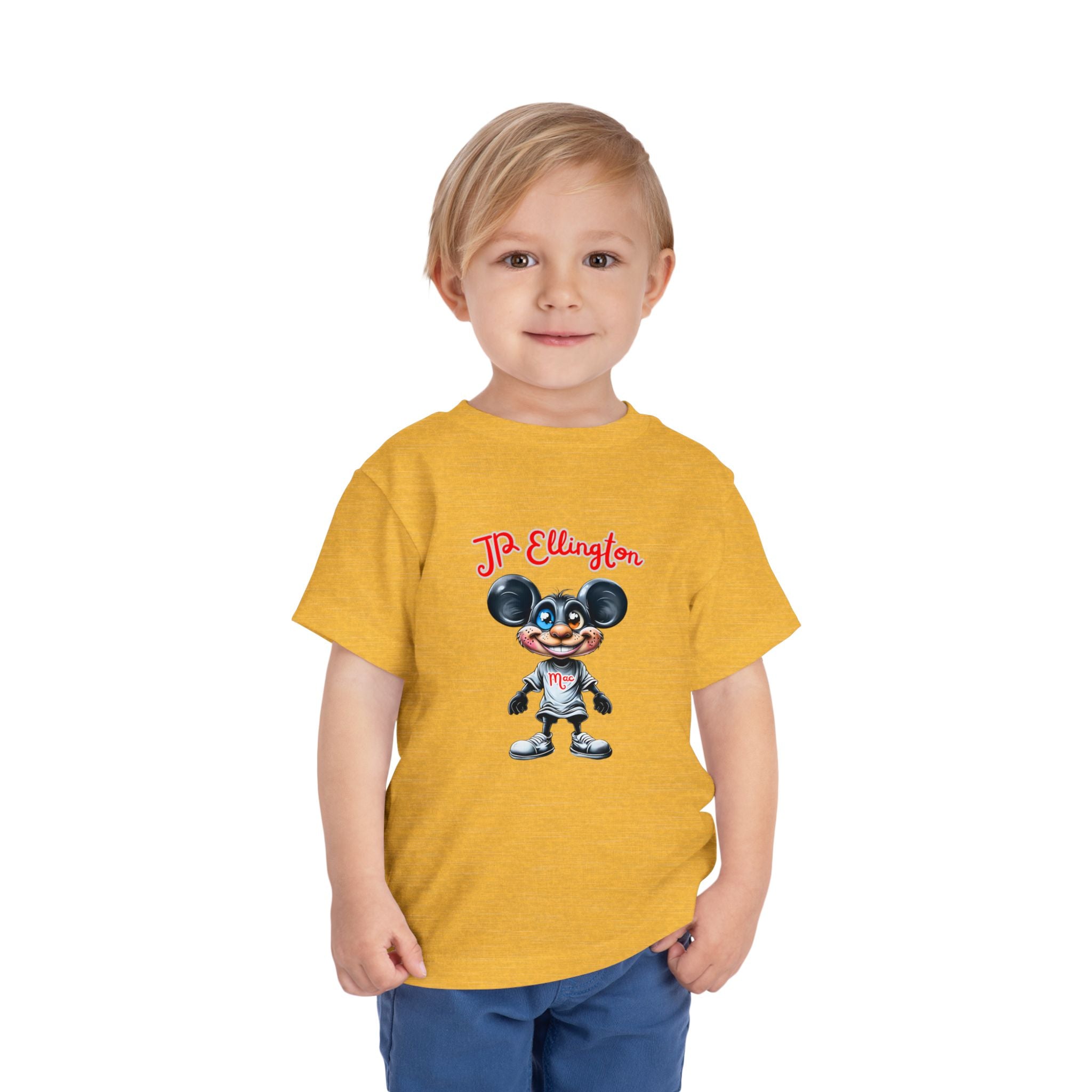 JP Ellington Cartoon Mouse Character T-Shirt | Vintage Style Mouse Illustration