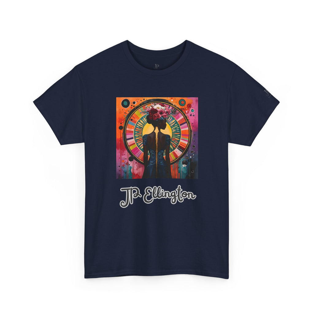 Jazz Portrait Clock design T-Shirt | J.P. Ellington script
