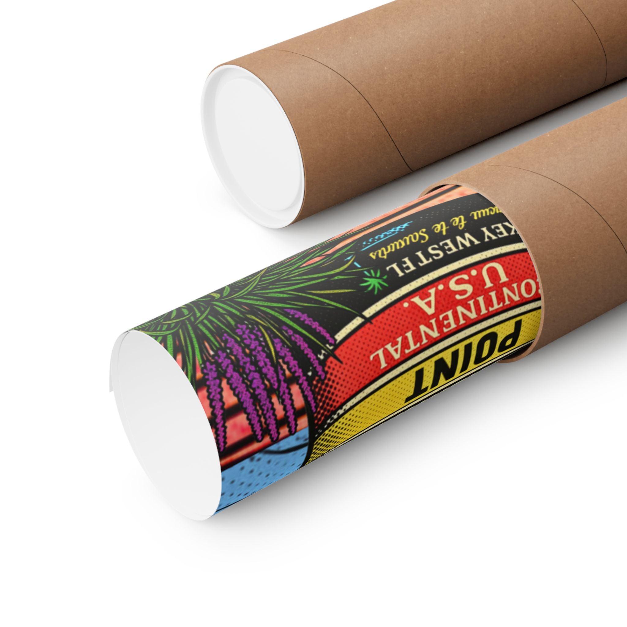 Freedom Made America Poster | Route 66, Key West beach illustration