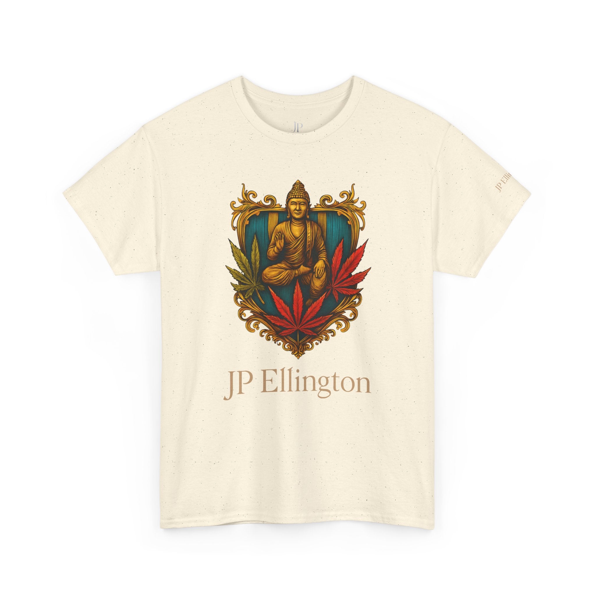 Buddha Crest with Cannabis Leaves T-Shirt | JP Ellington Edition
