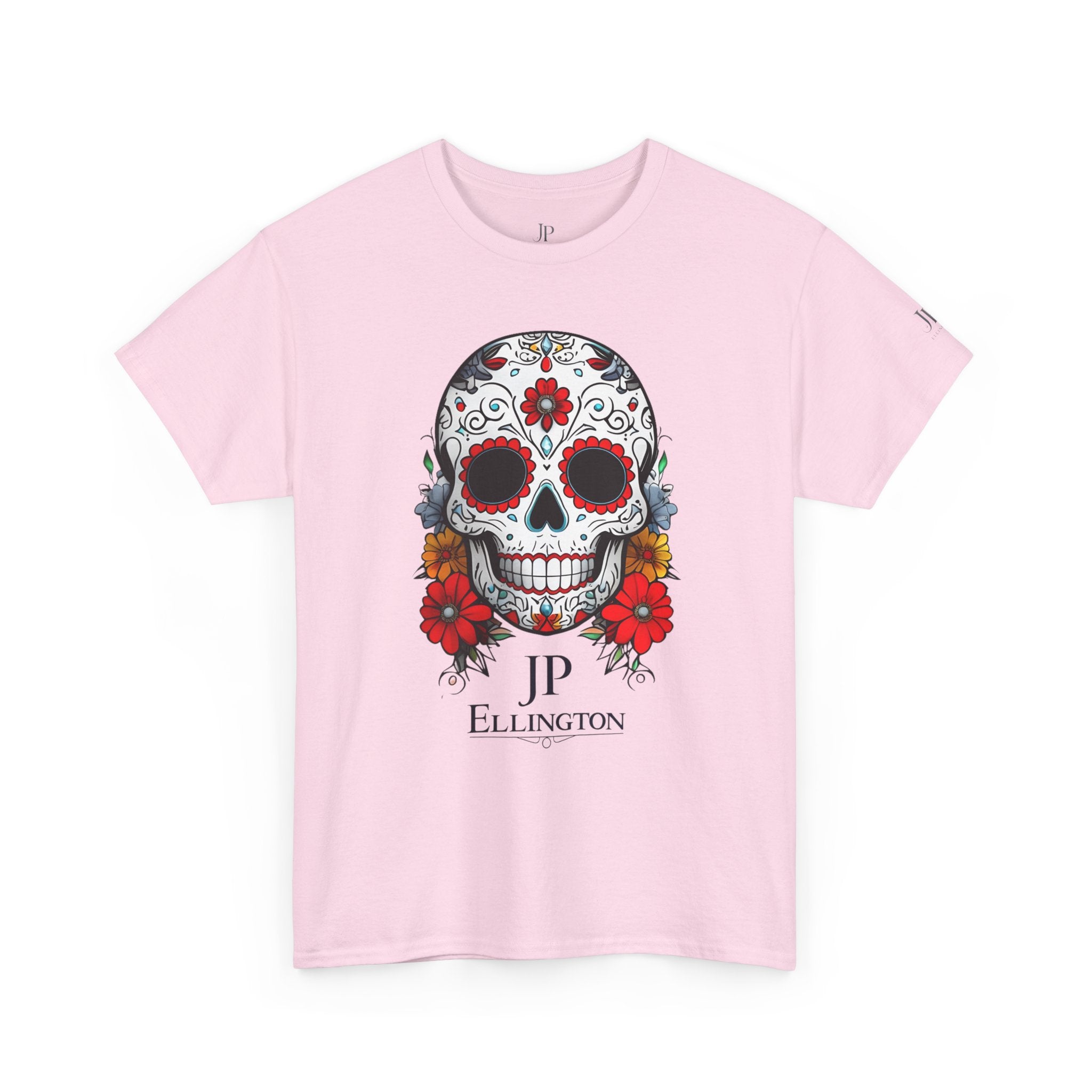 Sugar Skull Tee | Day of the Dead Floral Skull T-Shirt, JP Ellington Edition