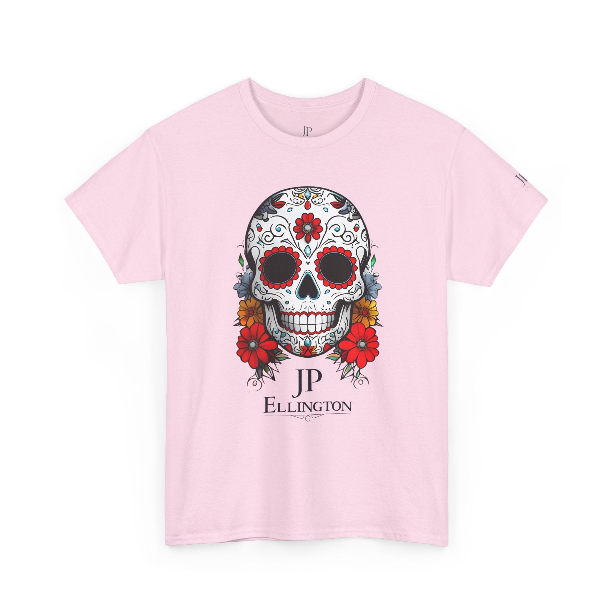 Sugar Skull Tee | Day of the Dead Floral Skull T-Shirt, JP Ellington Edition