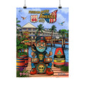 Freedom Made America Poster | Route 66, Key West beach illustration