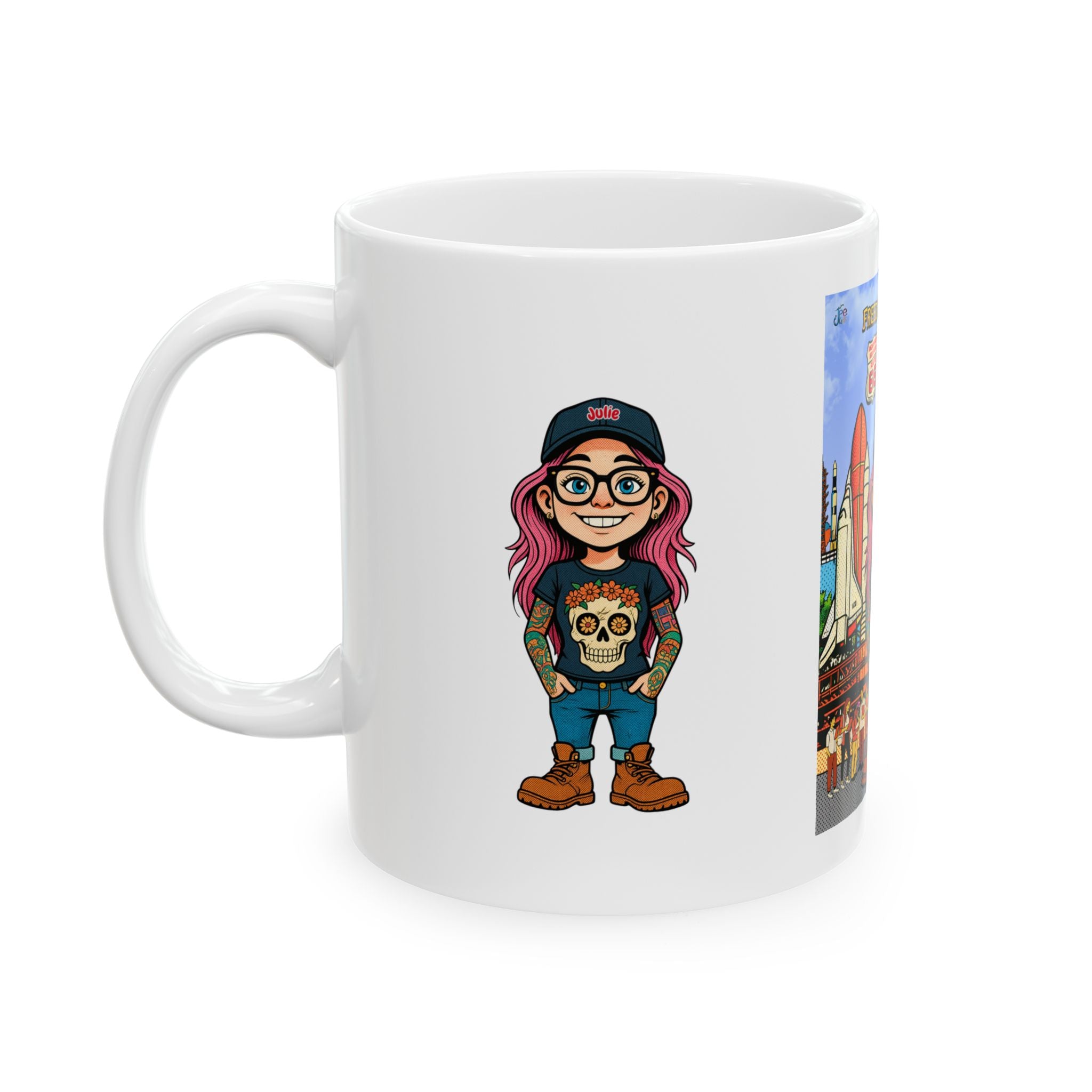 Freedom made America Mug | USA coffee mug, nasa mug, florida mug,