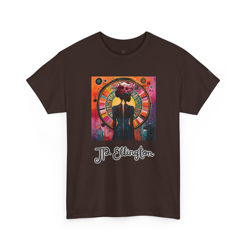 Jazz Portrait Clock design T-Shirt | J.P. Ellington script