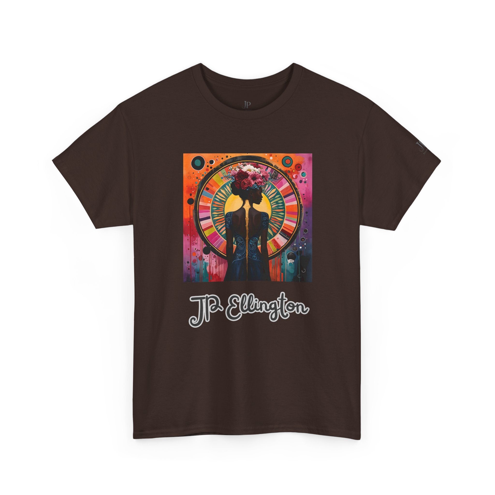 Jazz Portrait Clock design T-Shirt | J.P. Ellington script