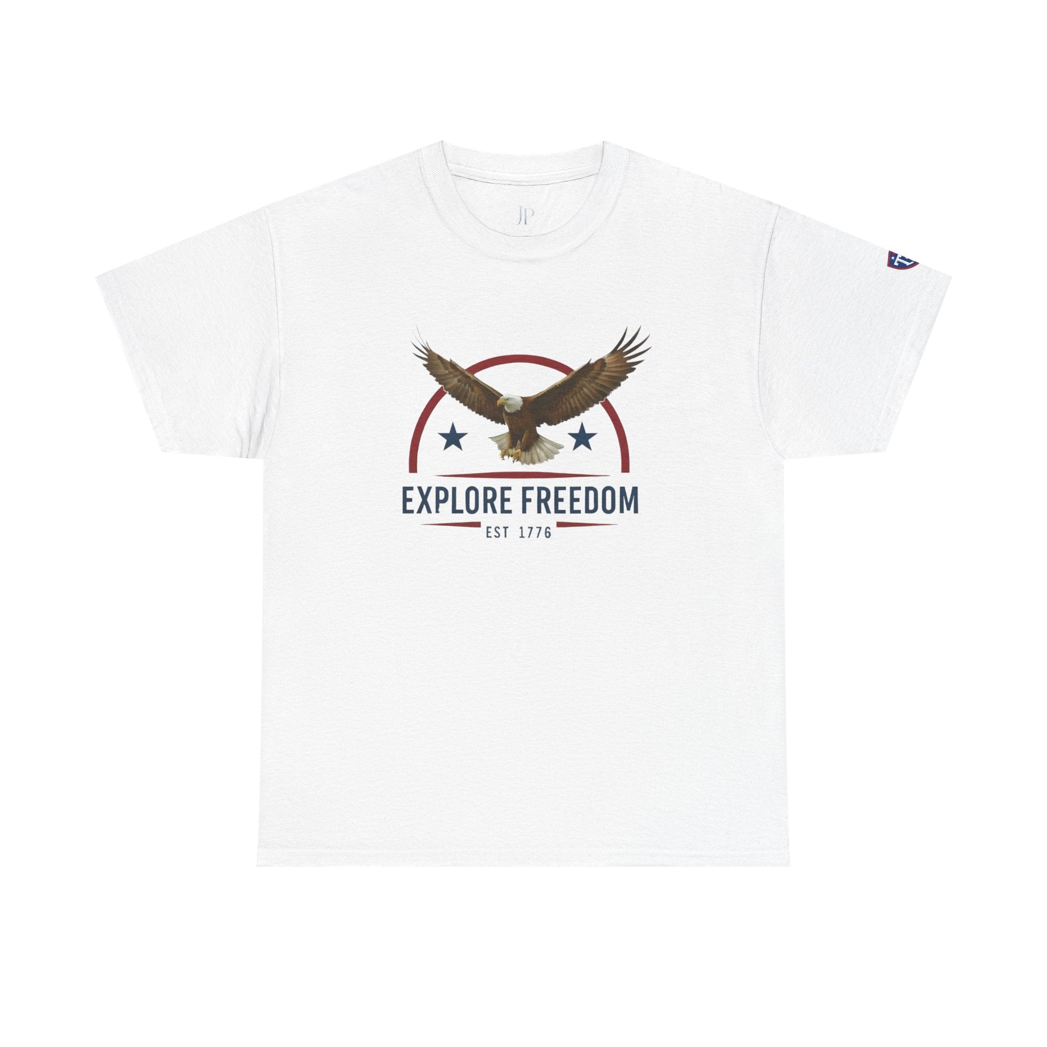 Explore Freedom Adler T-Shirt | Patriotisches US-Flagge Sterne T-Shirt, Titan Athletic, JP Ellington