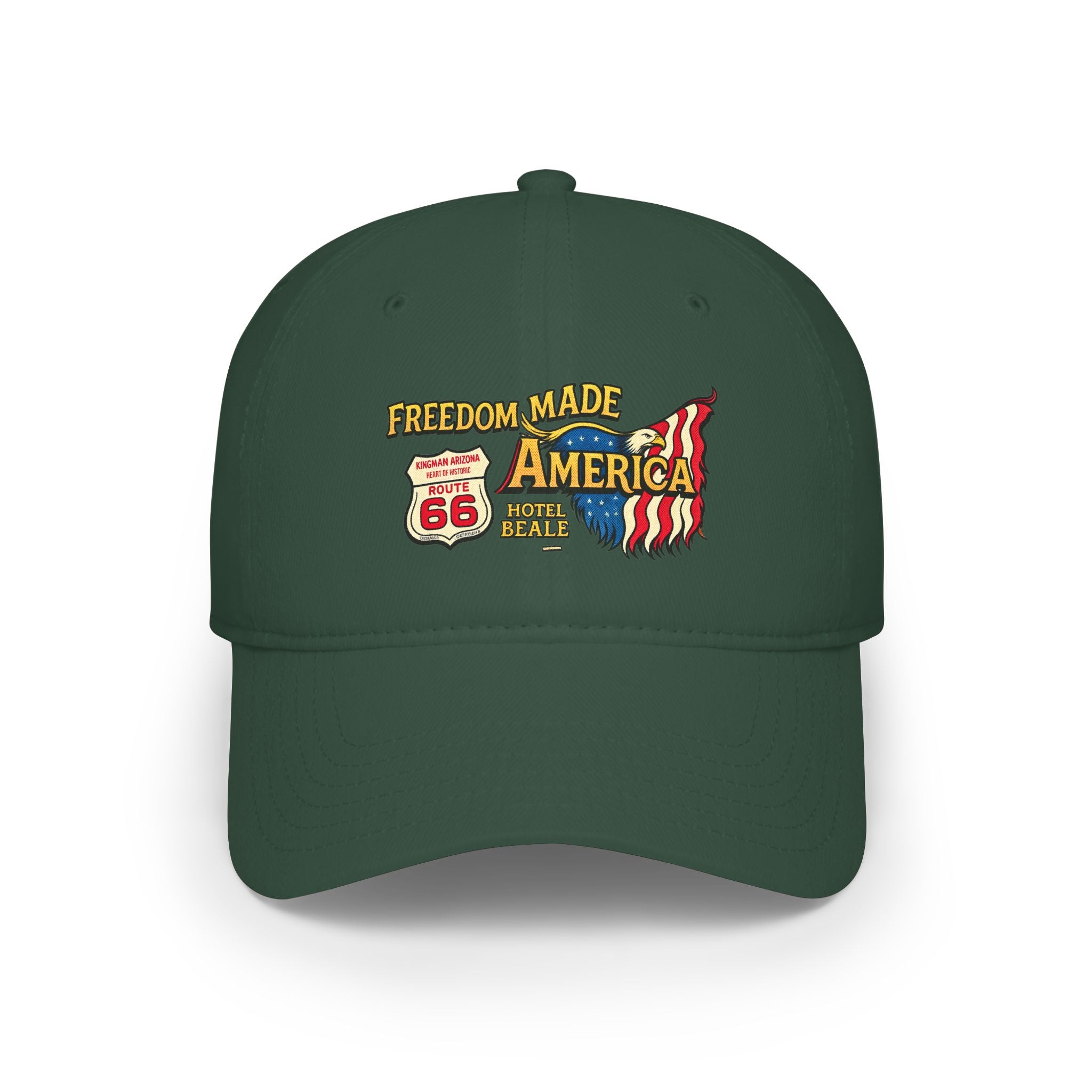 Freedom Made America Route 66 Flag Cap