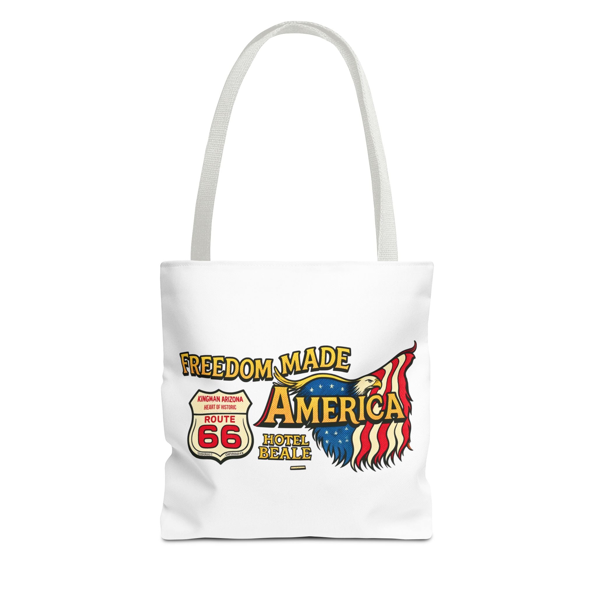 Freedom Made America Tragetasche | Route 66 Flaggen-Grafik