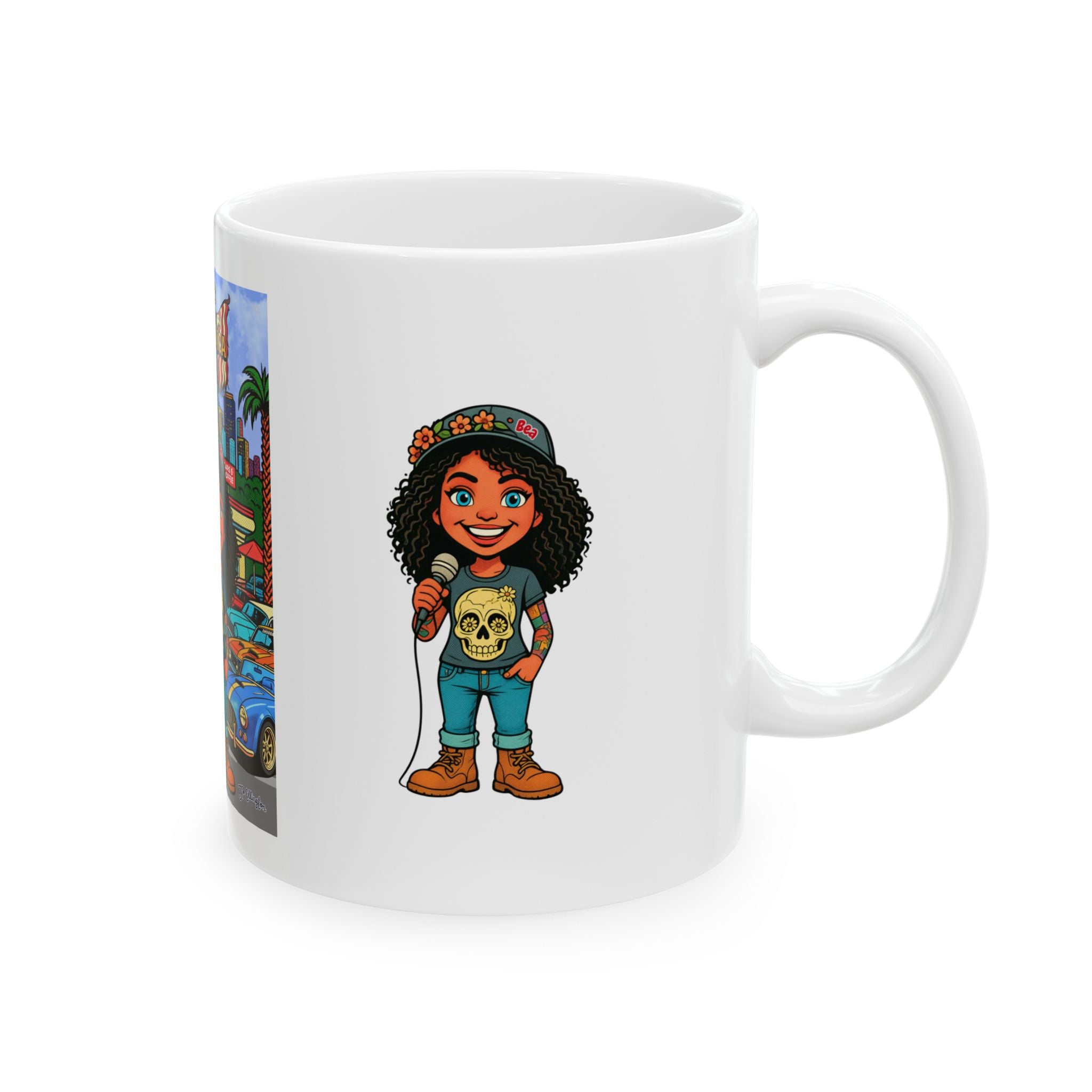 Freedom made America Mug | Cars and Coffe mug, American Road Trip Coffee Cup