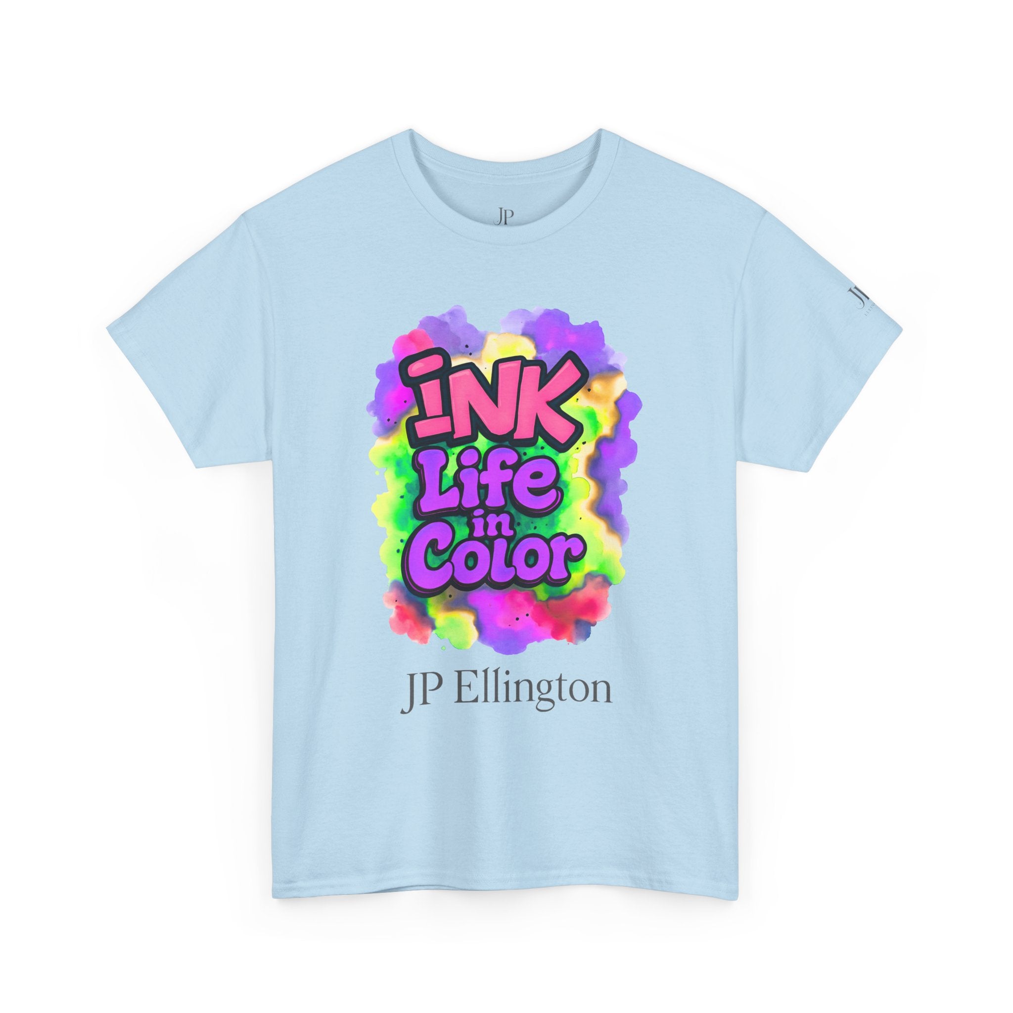 Ink Life in Color T-Shirt | Bunte Aquarell-Typografie