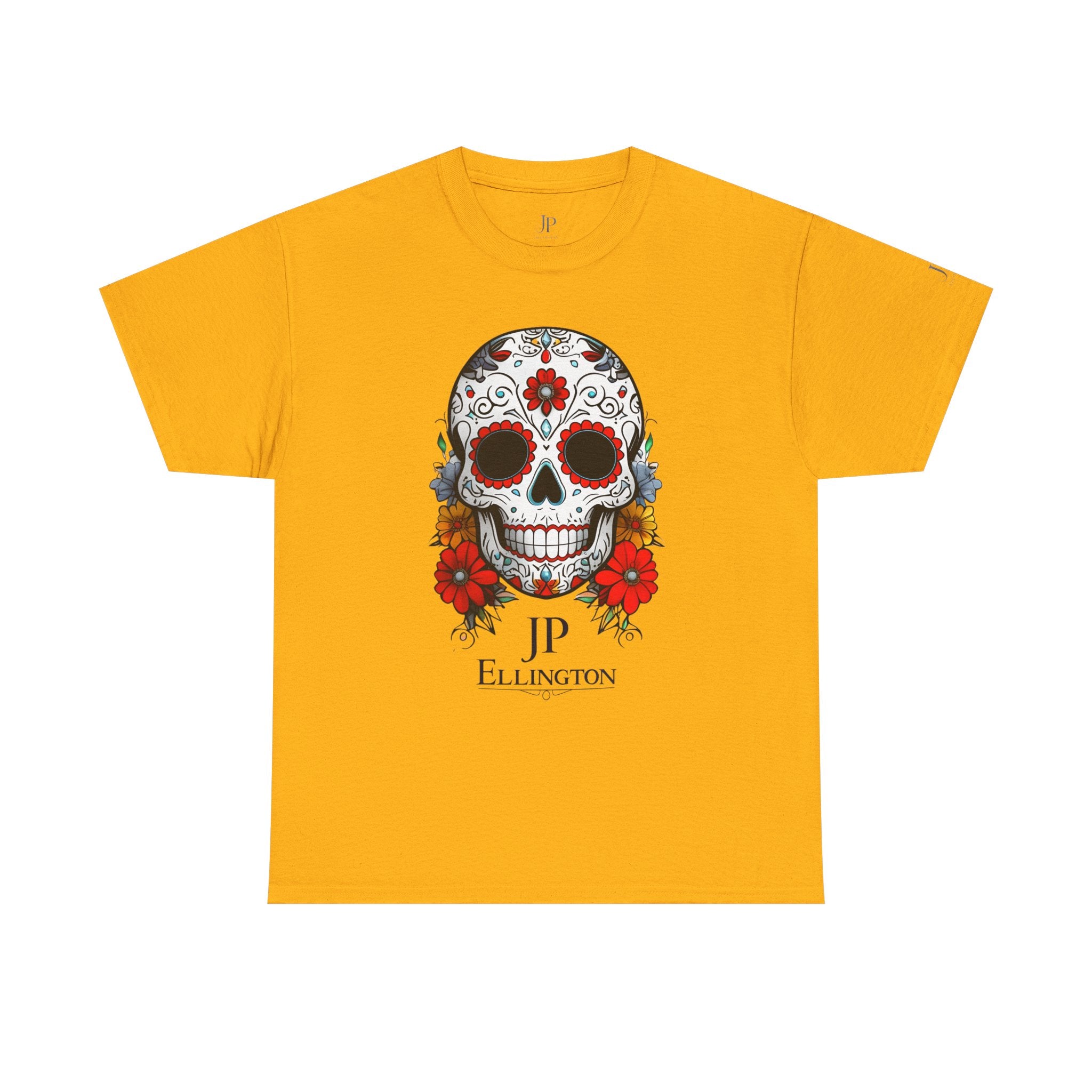Sugar Skull Tee | Day of the Dead Floral Skull T-Shirt, JP Ellington Edition