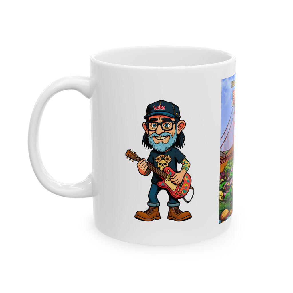 Freedom Made America Mug | Golden Gate, Route 66, California, San Francisco mug