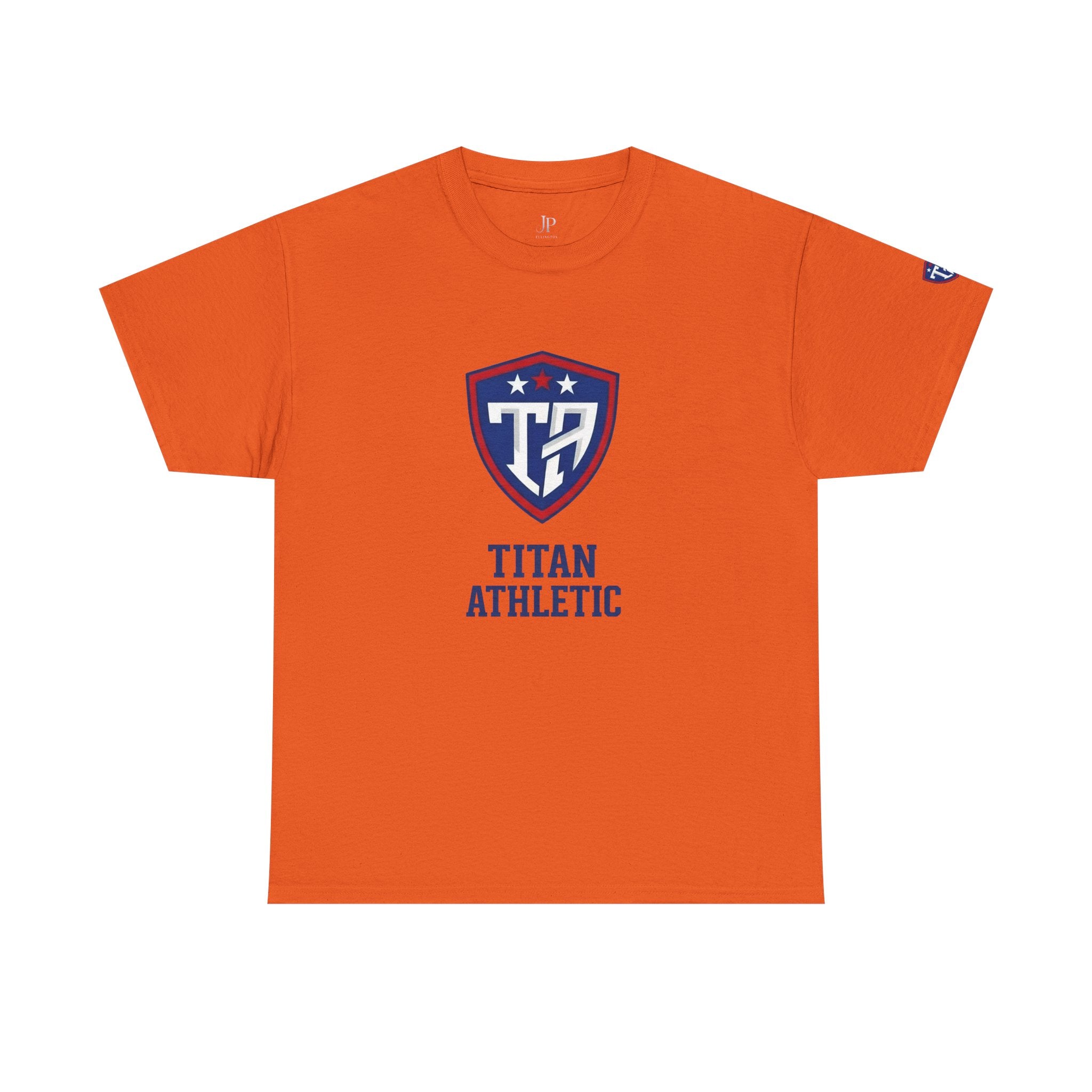 Titan Athleti Shield Tee | Sports Logo T-Shirt, School Team Apparel, JP Ellington