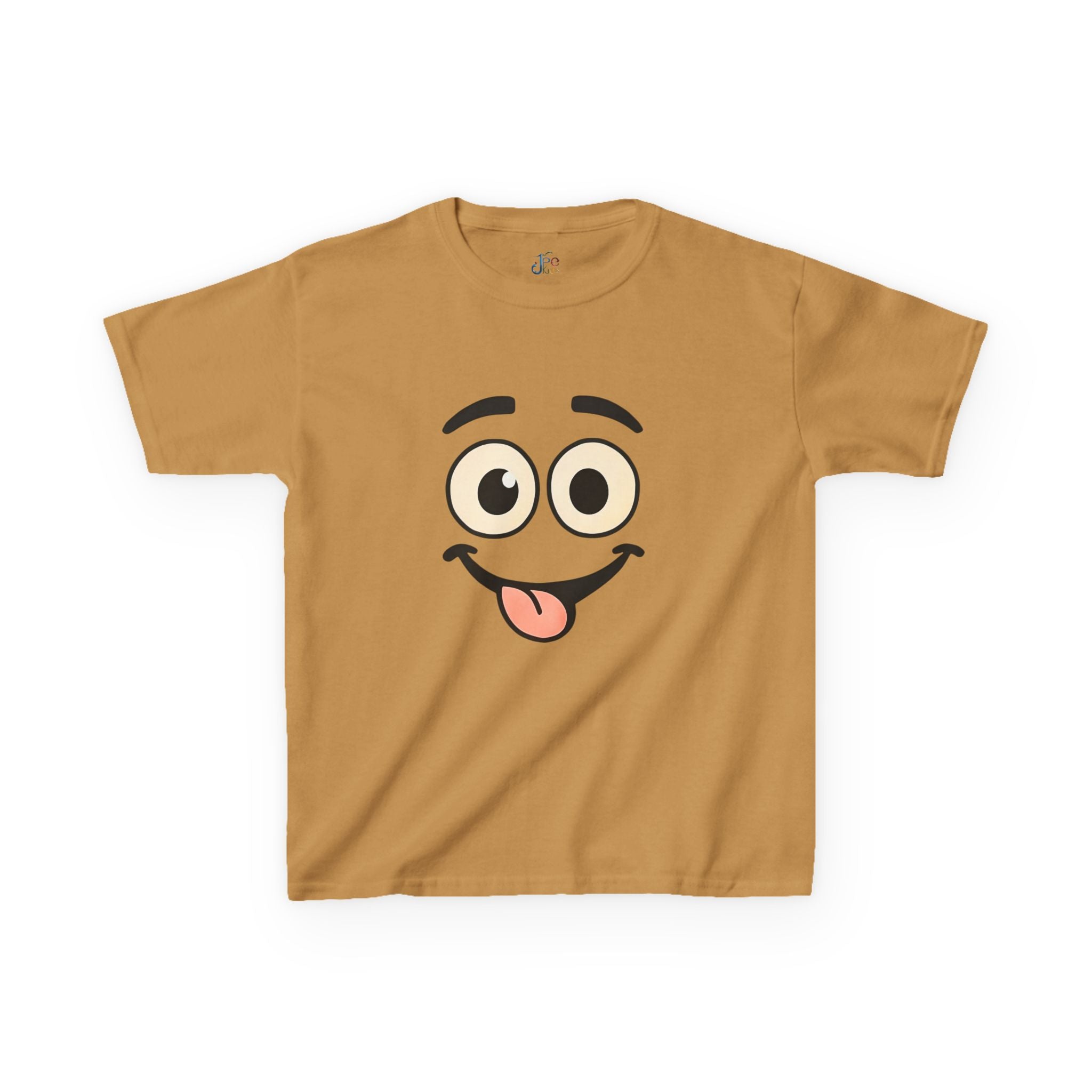 Silly Face Tongue Out Kids Tee | Cute Emoji Cartoon Shirt