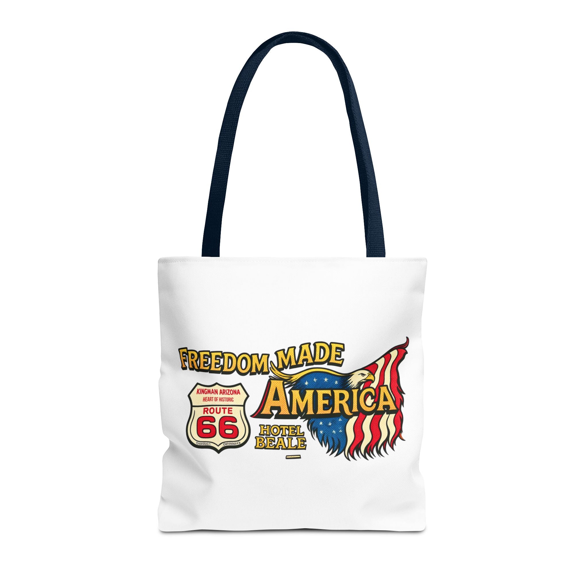 Freedom Made America Tragetasche | Route 66 Flaggen-Grafik