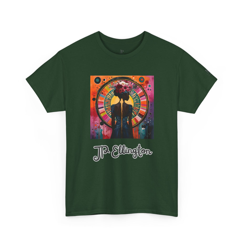 Jazz Portrait Clock design T-Shirt | J.P. Ellington script