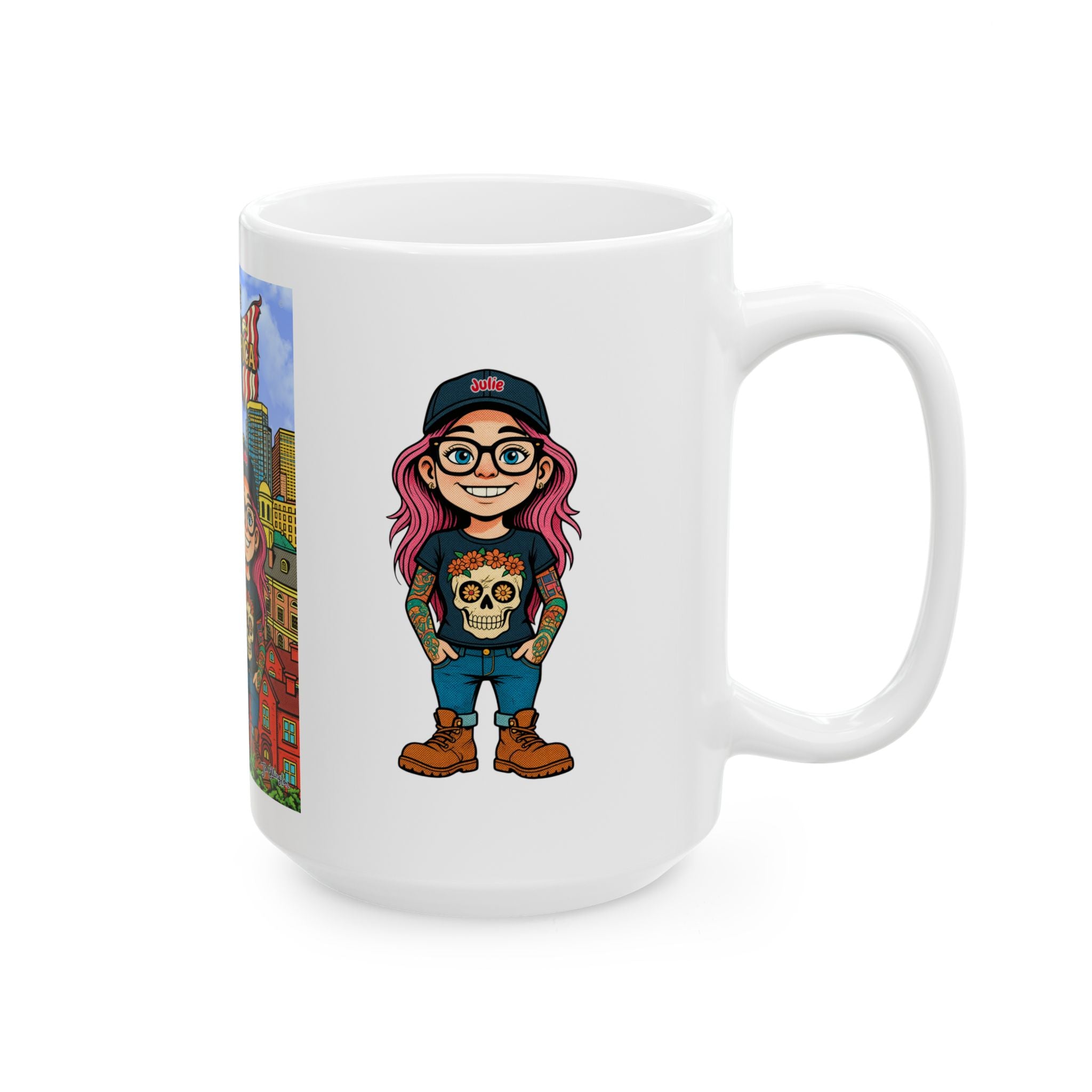 Freedom made America mug | USA Coffee Cup - Bosten coffee mug