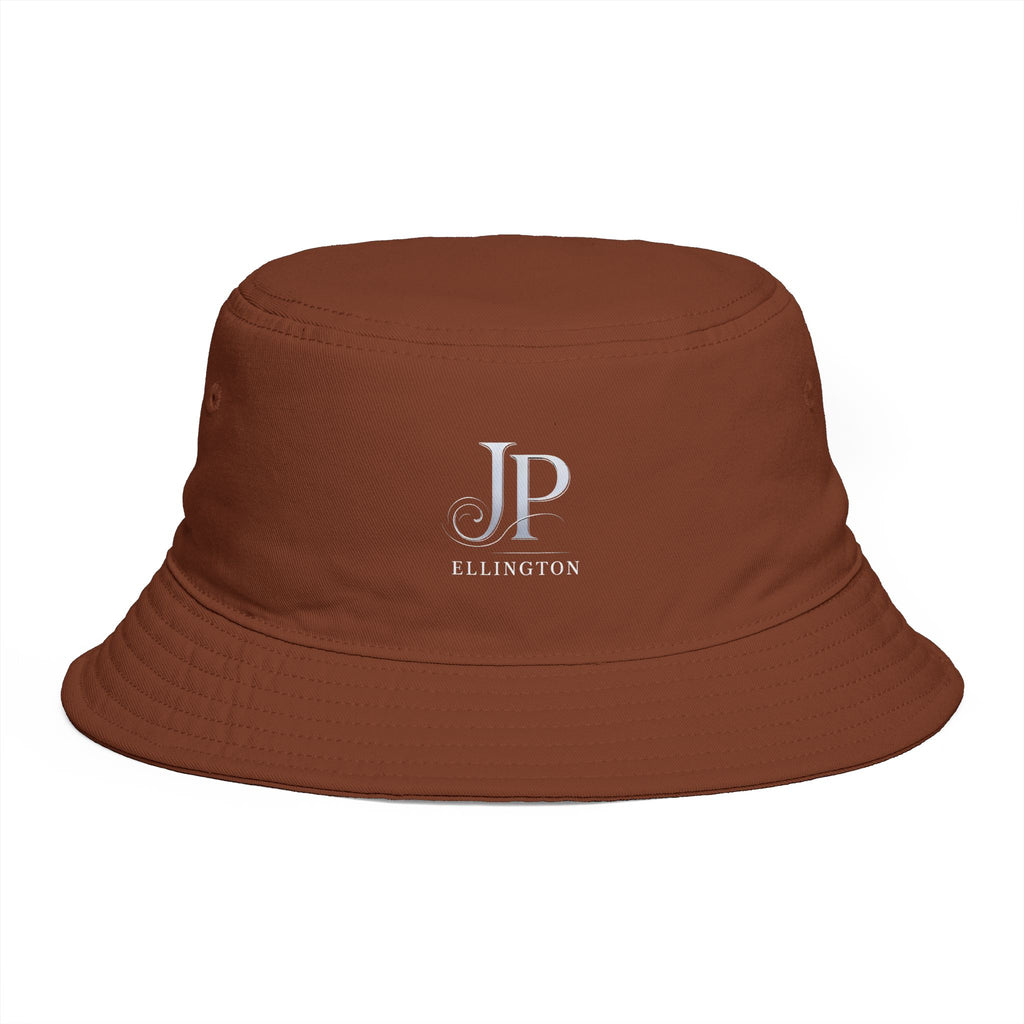 JP Ellington Embroidered Bucket Hat | Personalized Initials, Brown