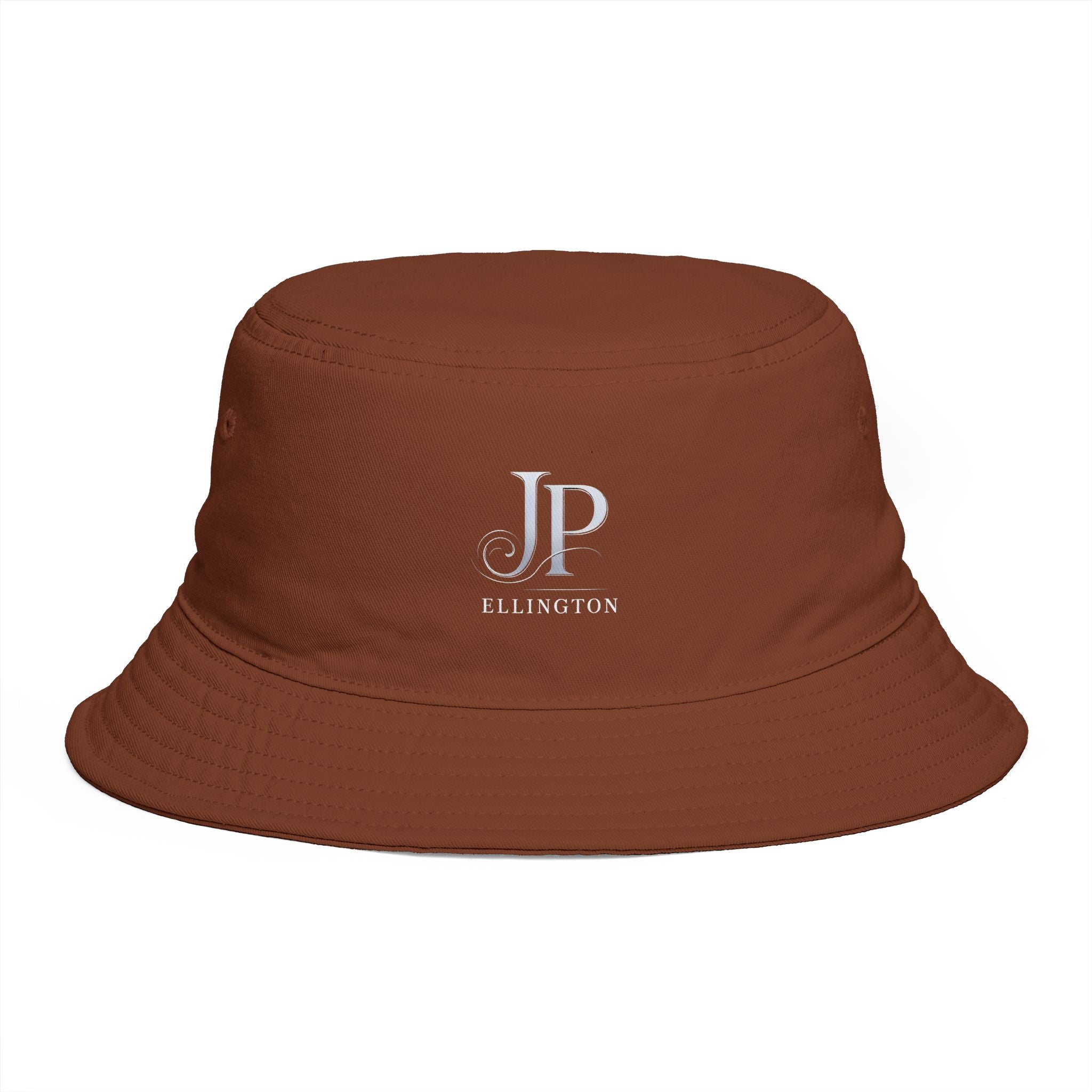 JP Ellington Embroidered Bucket Hat | Personalized Initials, Brown