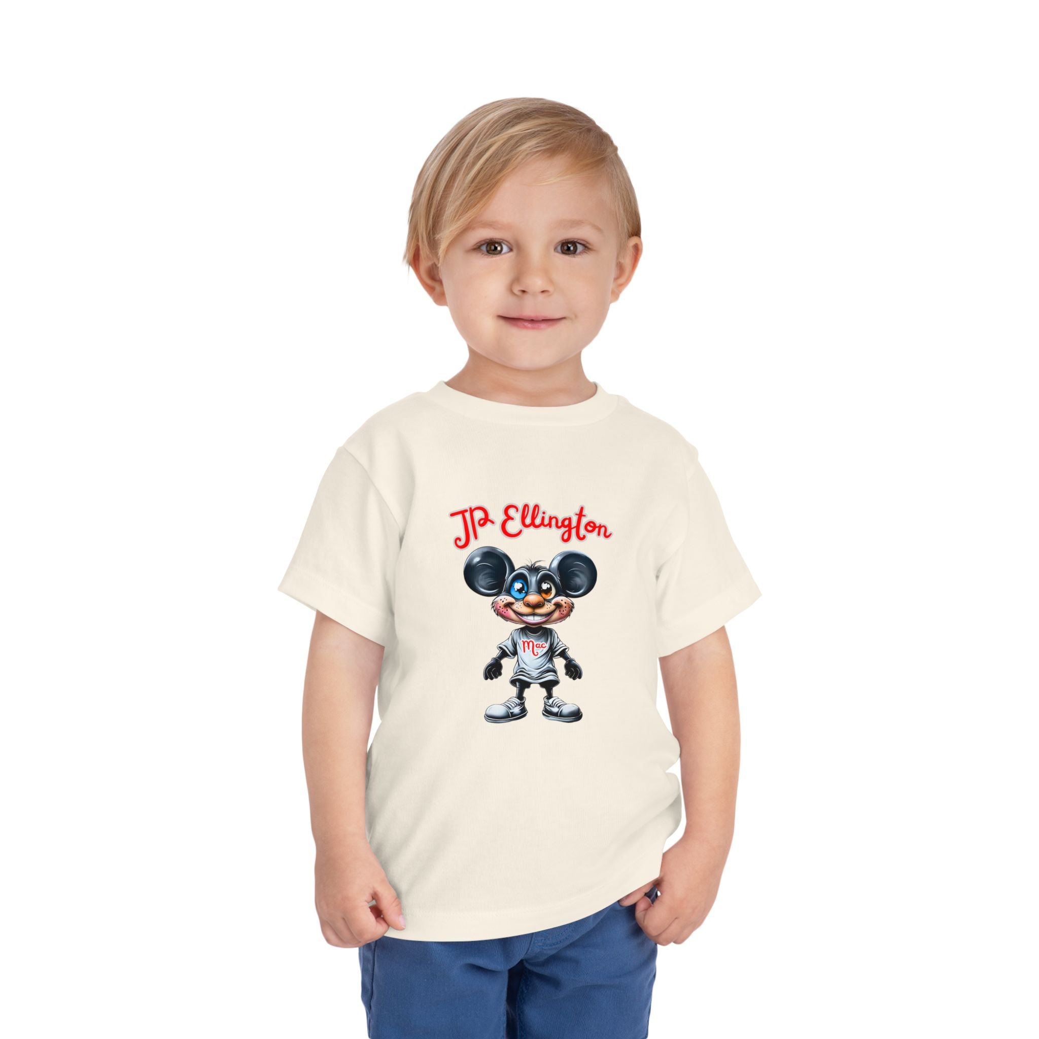 JP Ellington Cartoon Mouse Character T-Shirt | Vintage Style Mouse Illustration