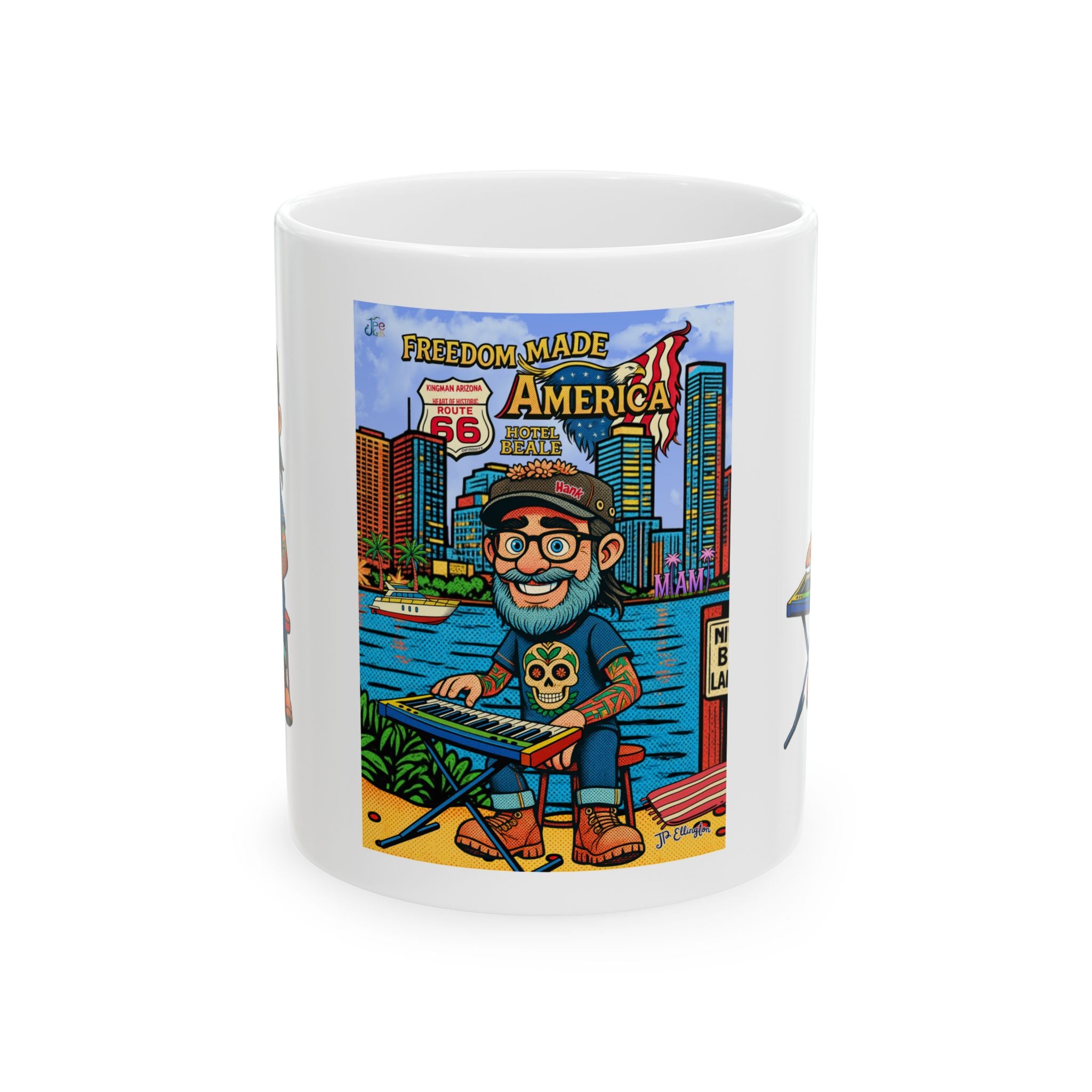 Freedom Made America mug | Miami mug, usa, florida