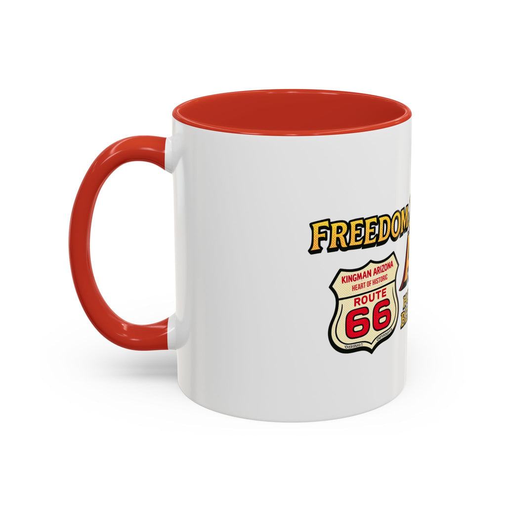 Freedom Made America Eagle Mug | Route 66 Americana Coffee Cup
