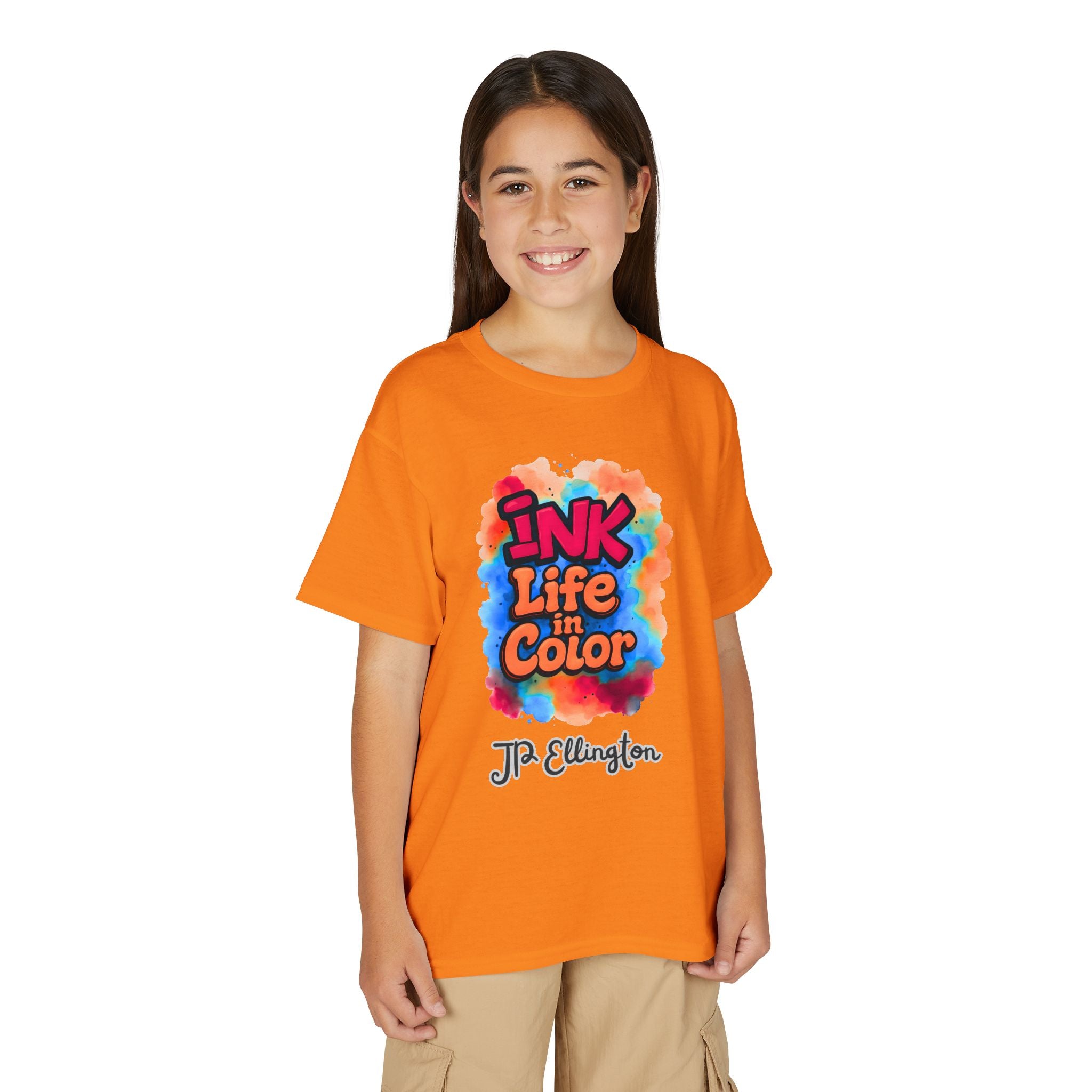 Ink Life in Color Youth T-Shirt | Colorful Watercolor Graffiti Design, JPE Kids Edition