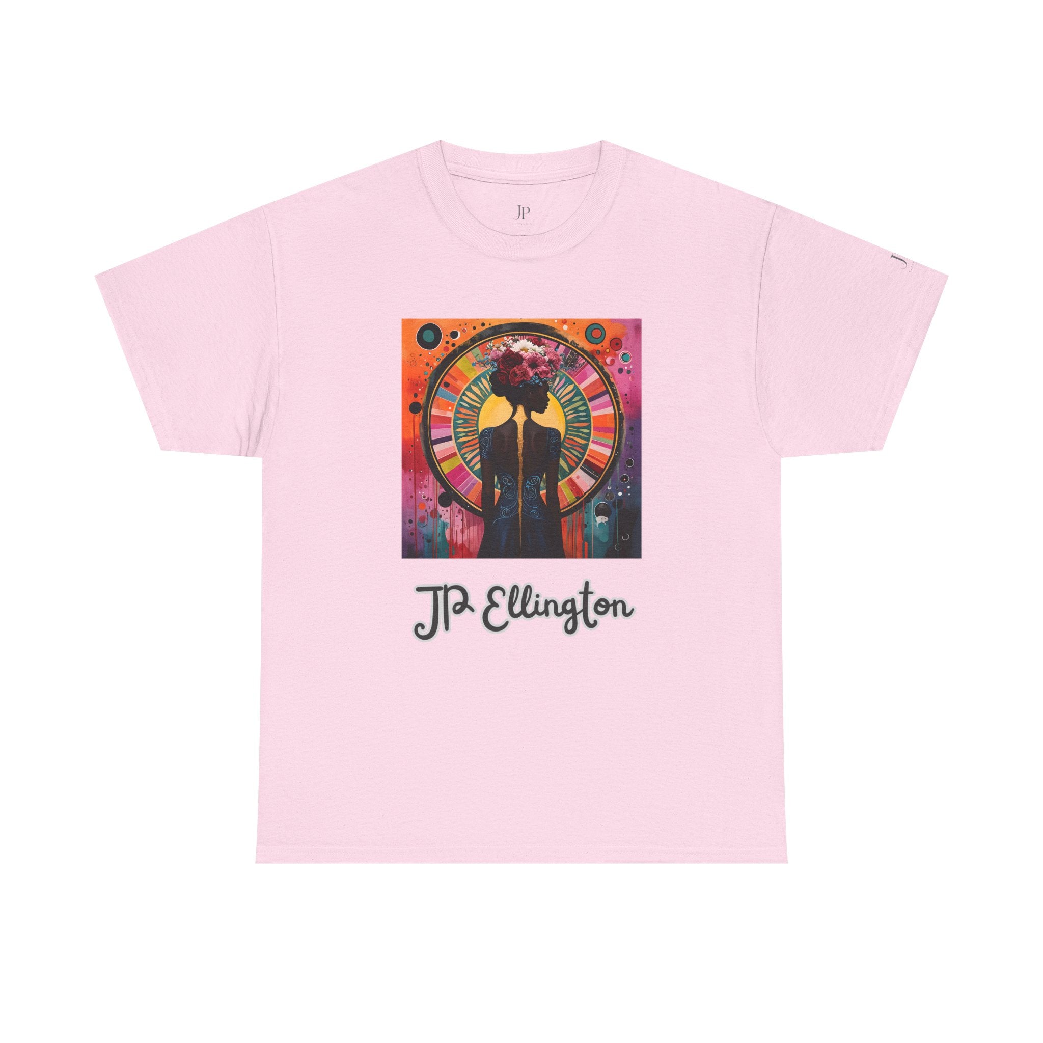 Jazz-Porträt-Uhr-Design T-Shirt | J.P. Ellington Schrift