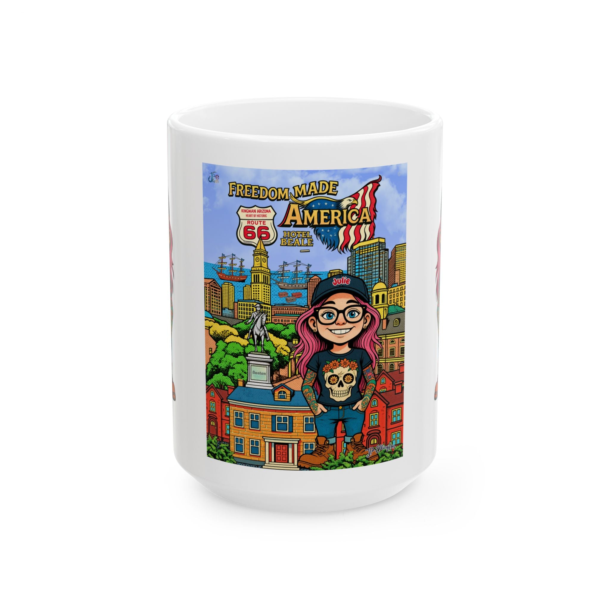Freedom made America Tasse | USA Kaffeetasse - Boston Kaffeetasse
