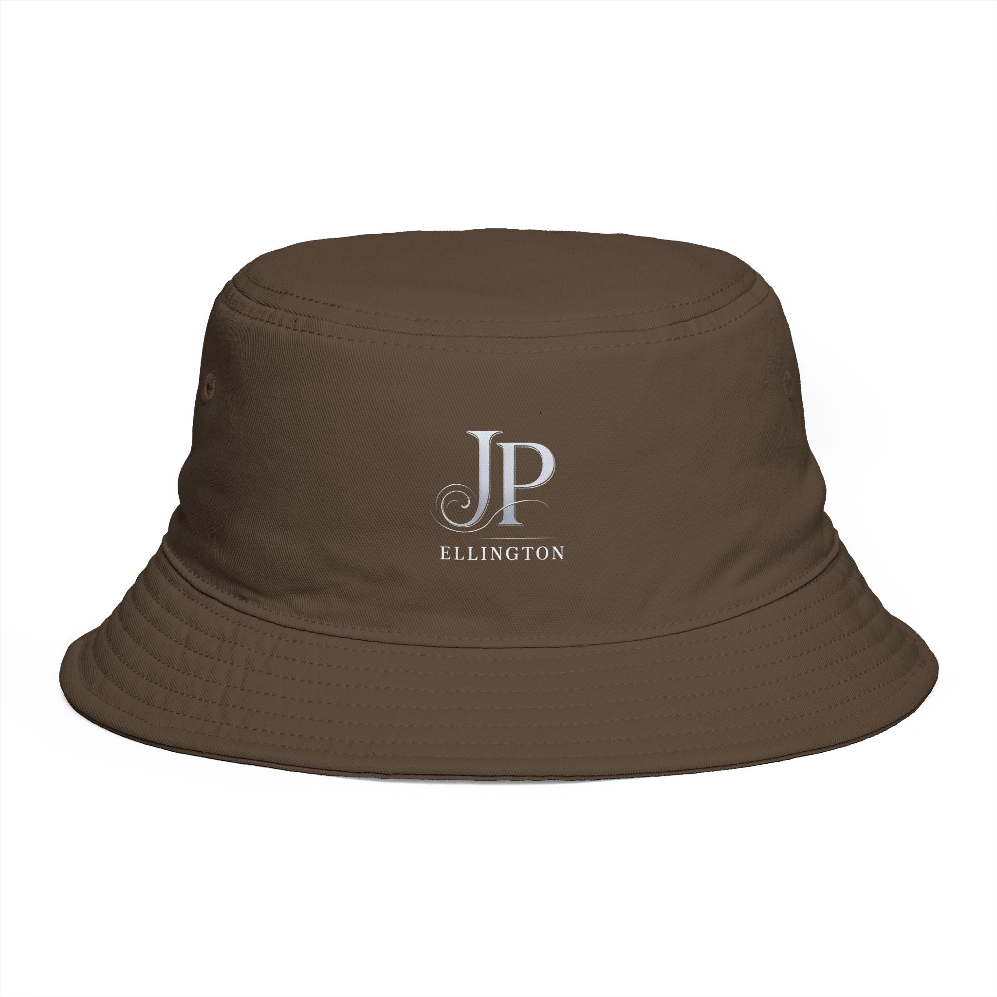 JP Ellington Embroidered Bucket Hat | Personalized Initials, Brown
