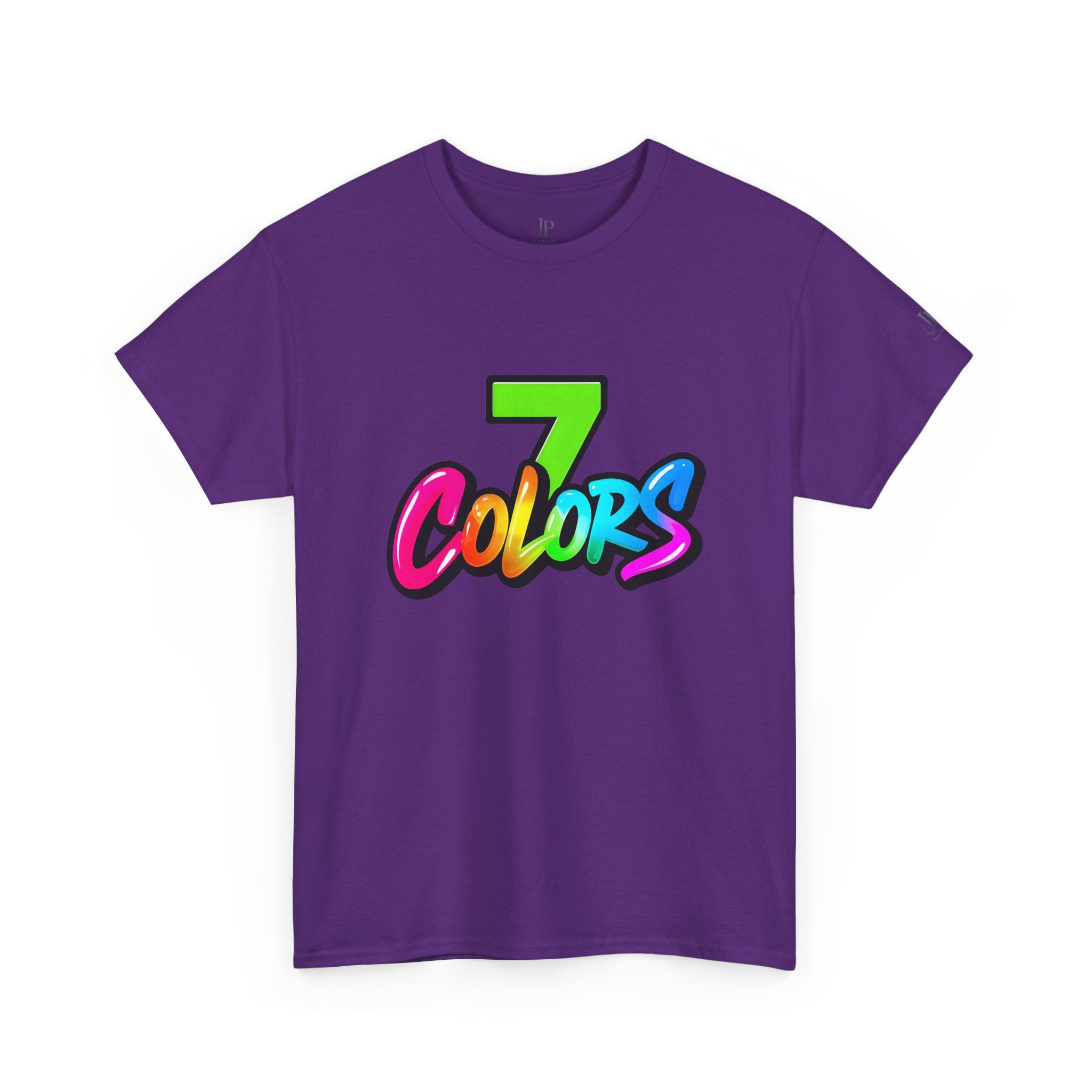 Seven Colors Graphic Tee | Rainbow Script Logo T-Shirt, JP Ellington Edition