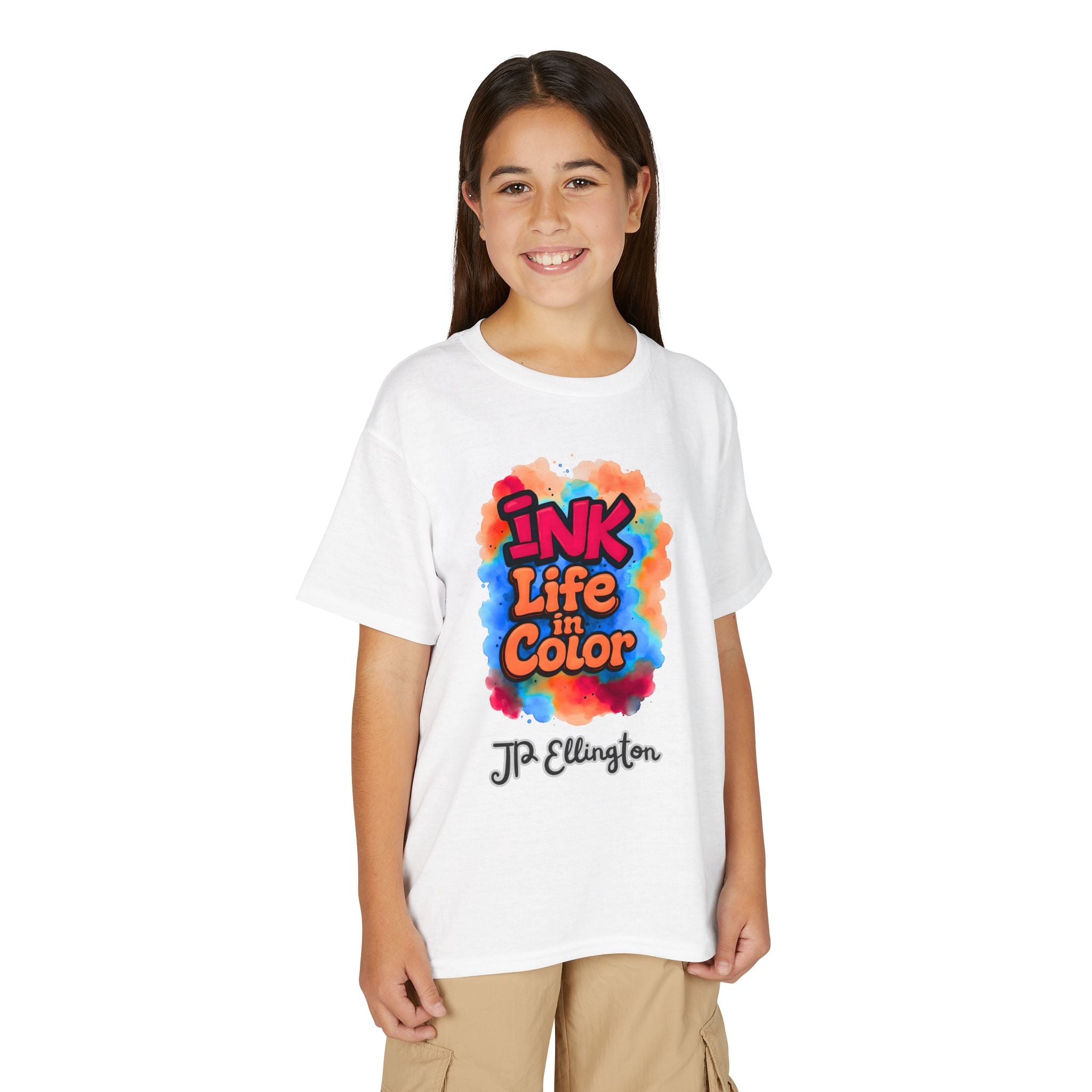 Ink Life in Color Youth T-Shirt | Colorful Watercolor Graffiti Design, JPE Kids Edition