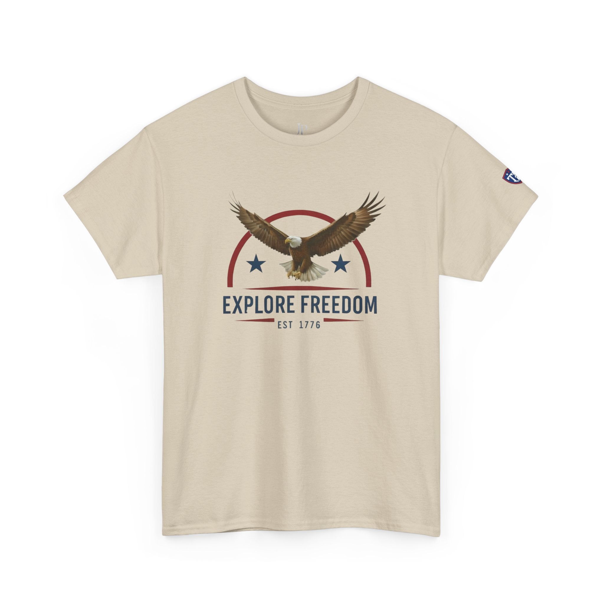 Explore Freedom Eagle T-Shirt | Patriotic American Flag Stars Tee, Titan Athletic, JP Ellington