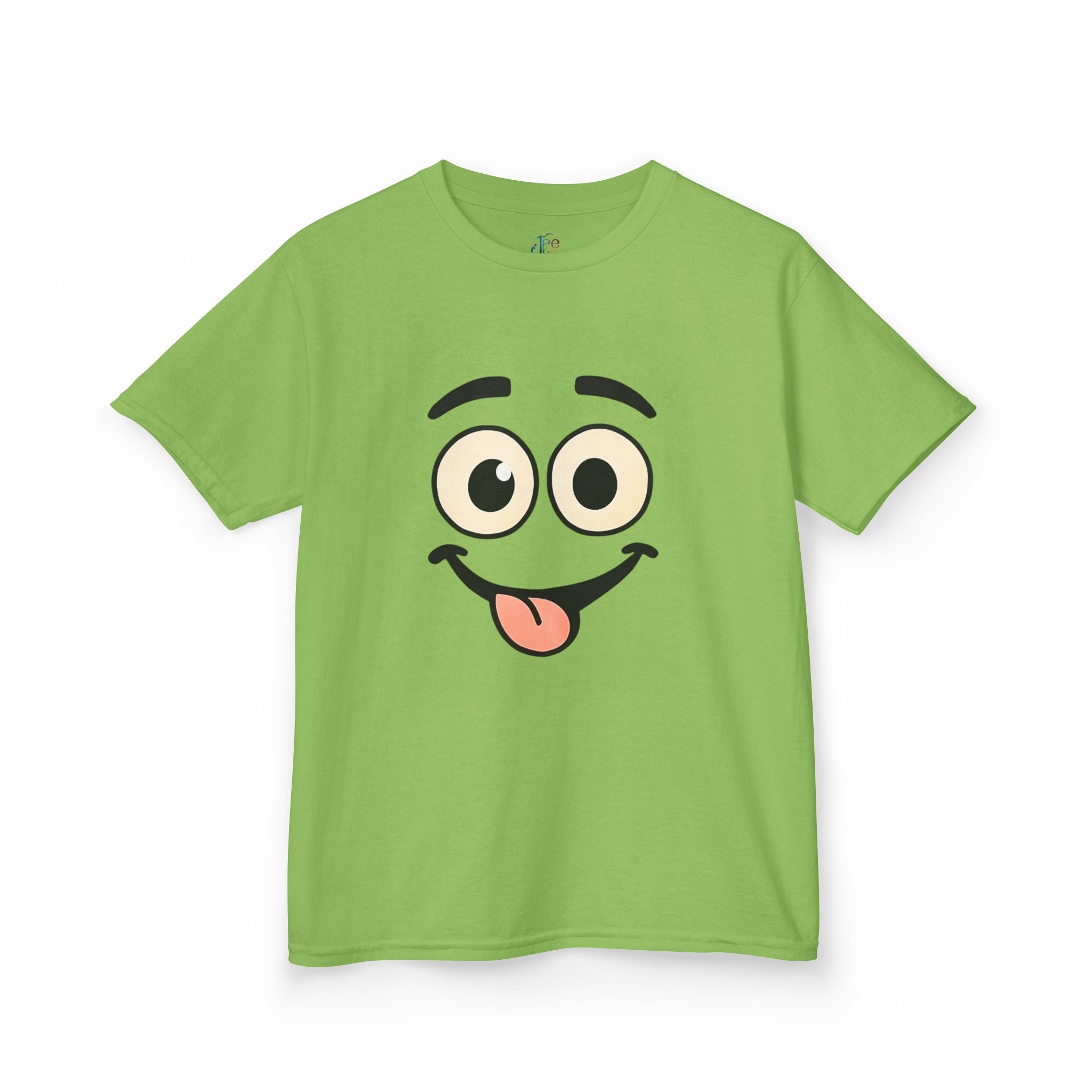 Silly Face Tongue Out Kids Tee | Cute Emoji Cartoon Shirt