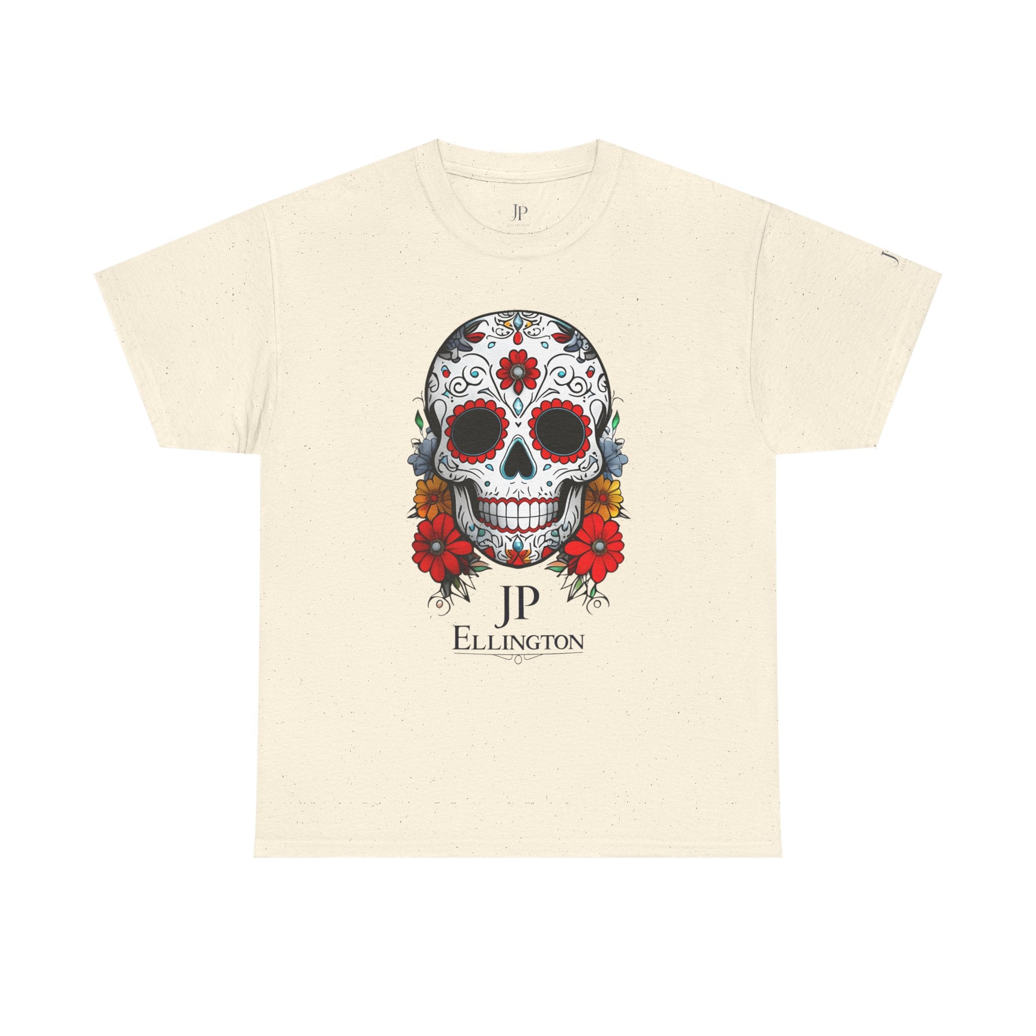 Sugar Skull Tee | Day of the Dead Floral Skull T-Shirt, JP Ellington Edition