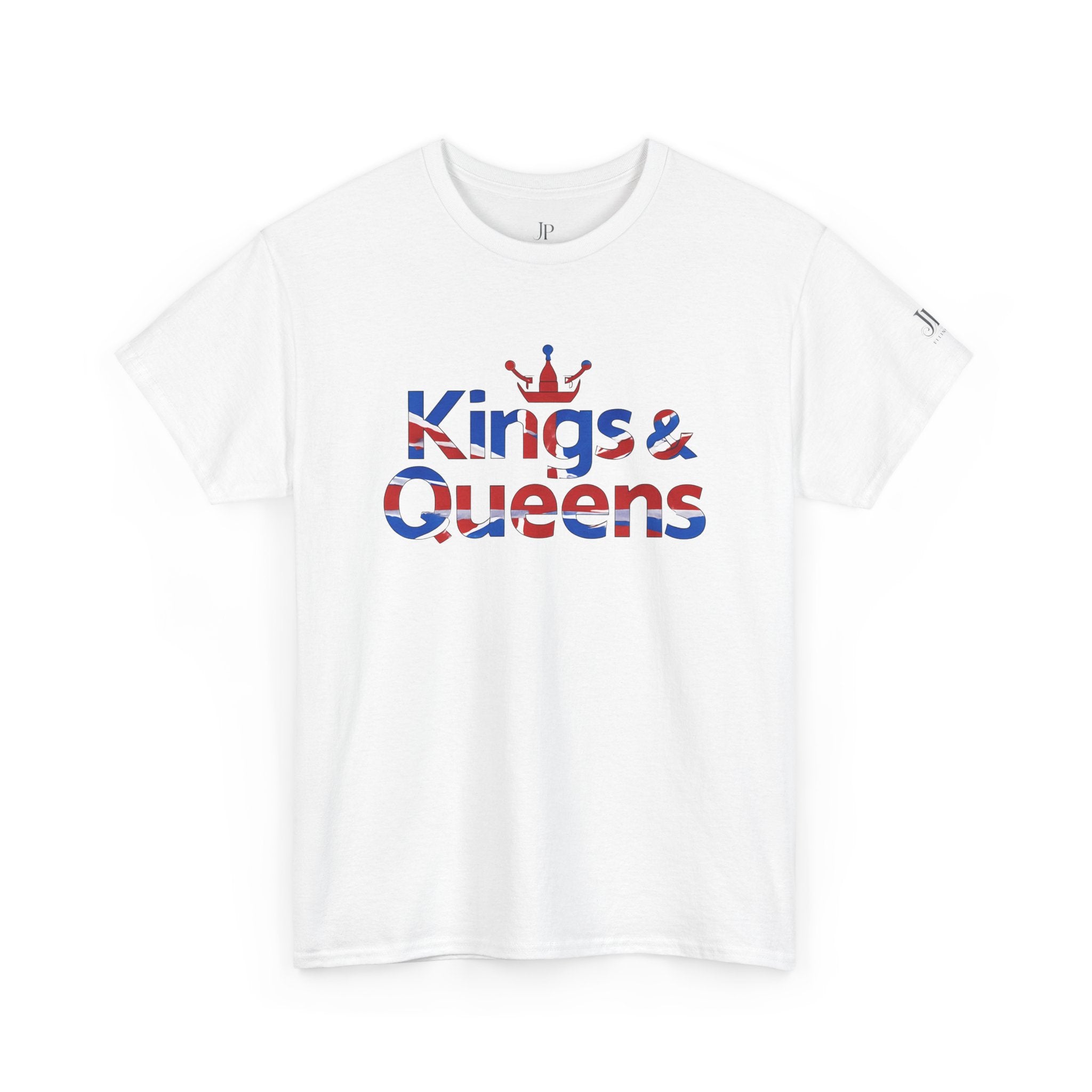 Kings & Queens Tee | British Flag Text, Crown Graphic, JP Ellington Edition