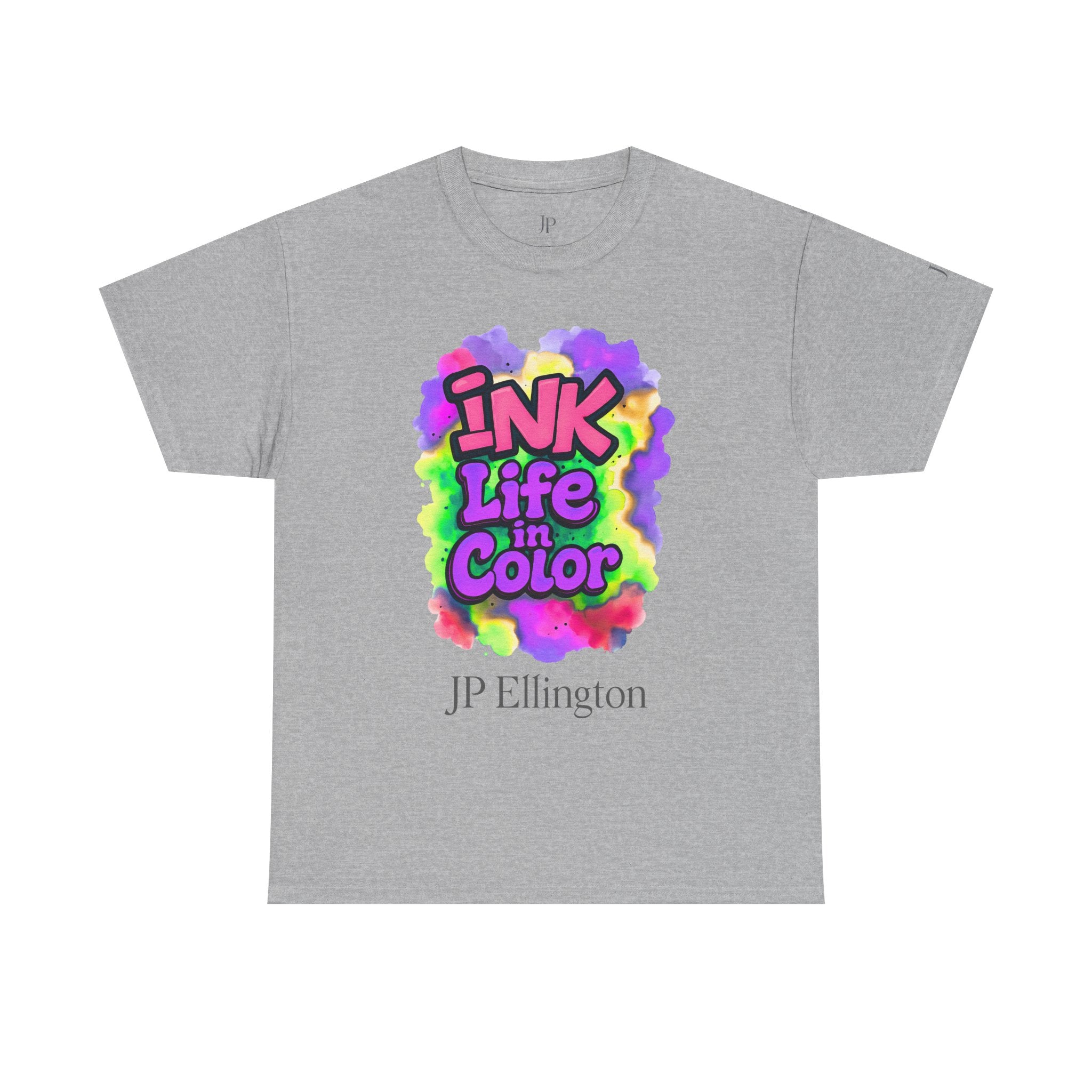 Ink Life in Color T-Shirt | Bunte Aquarell-Typografie