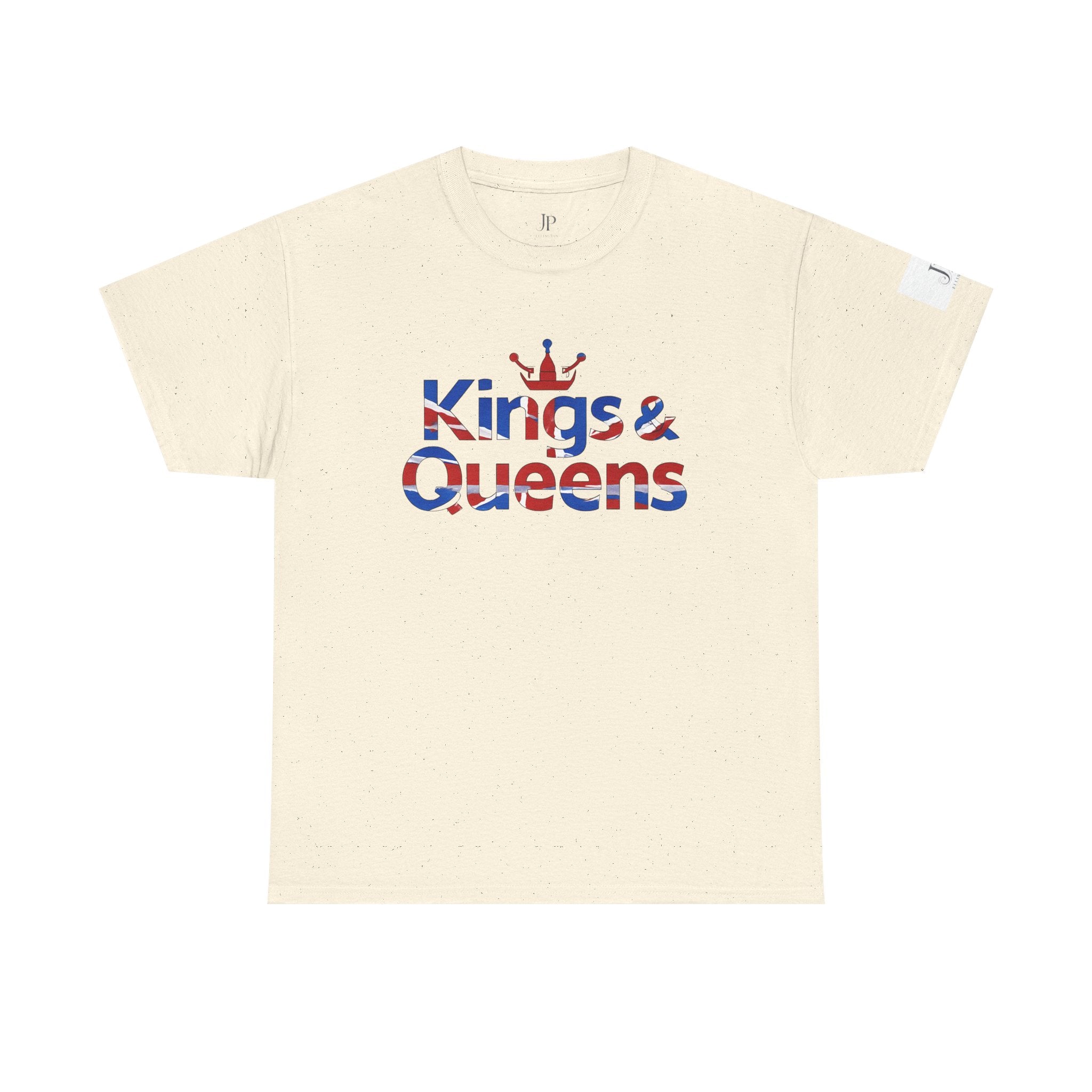 Kings & Queens T-Shirt | Britische Flagge Text, Krone Grafik, JP Ellington Edition