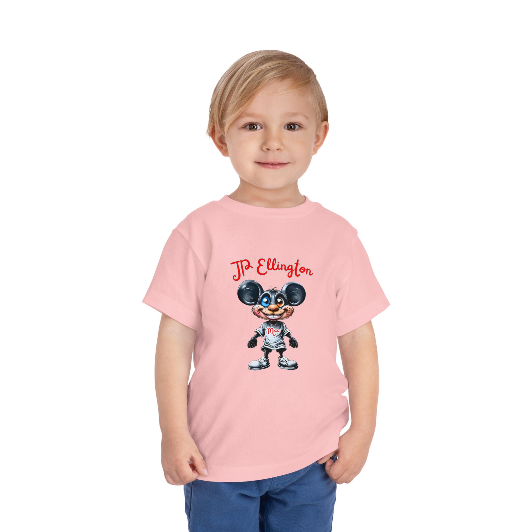 JP Ellington Cartoon Mouse Character T-Shirt | Vintage Style Mouse Illustration