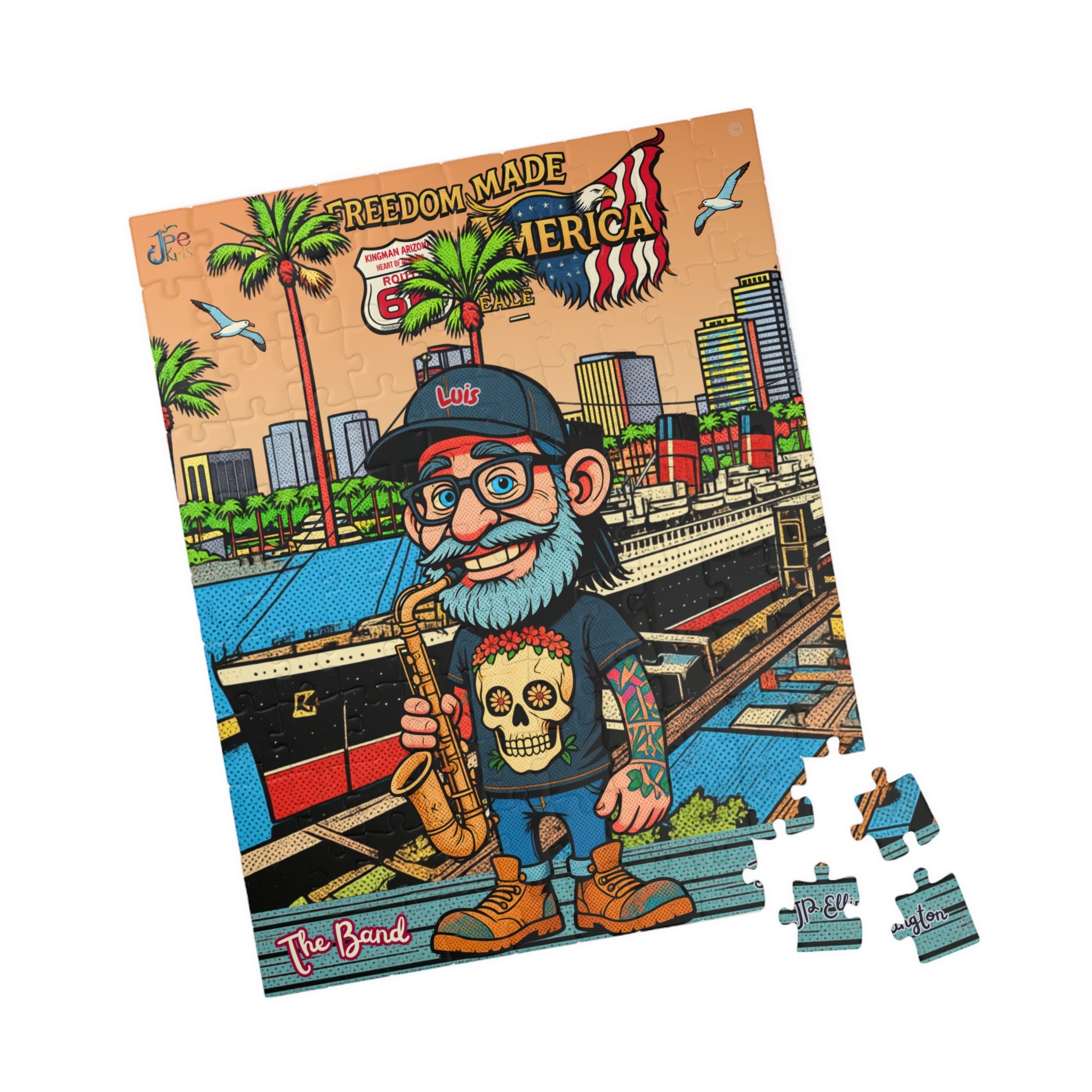 Freedom made America Puzzle | Long Beach California Puzzle