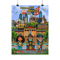 Freedom Made America Poster | Matte Vertical Philadelphia Illustration